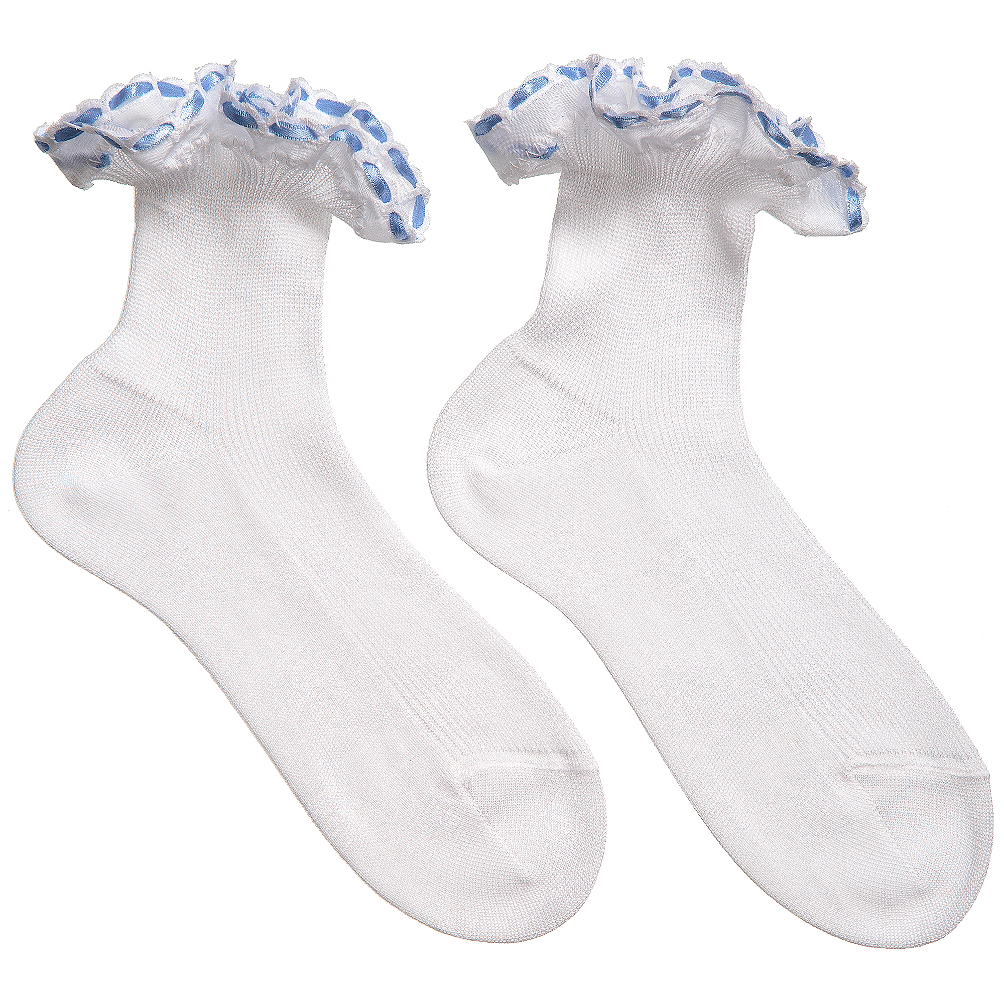 White cotton socks