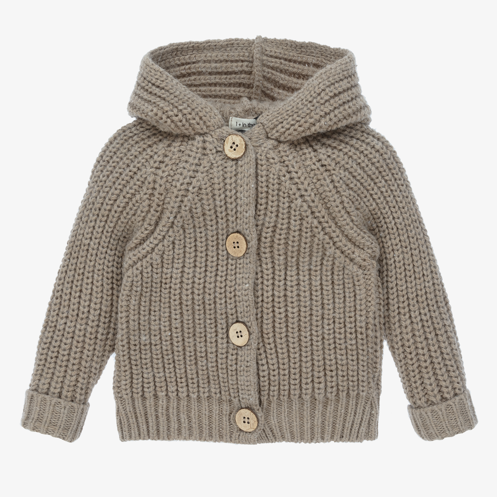 Brown hooded cardigan online