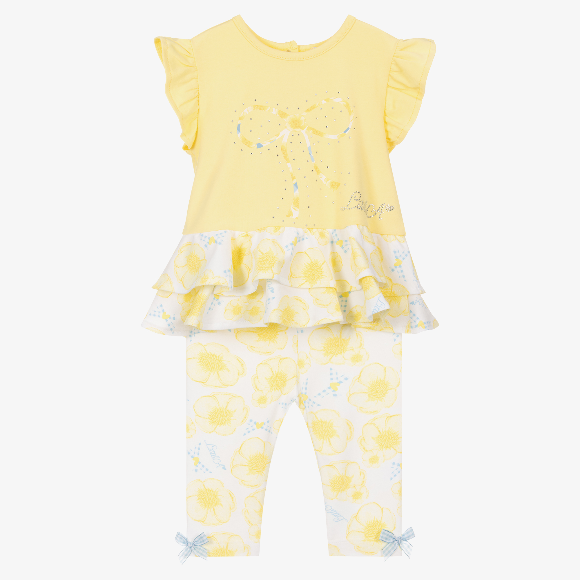 A Dee Baby Girls Yellow Leggings Set Childrensalon Outlet