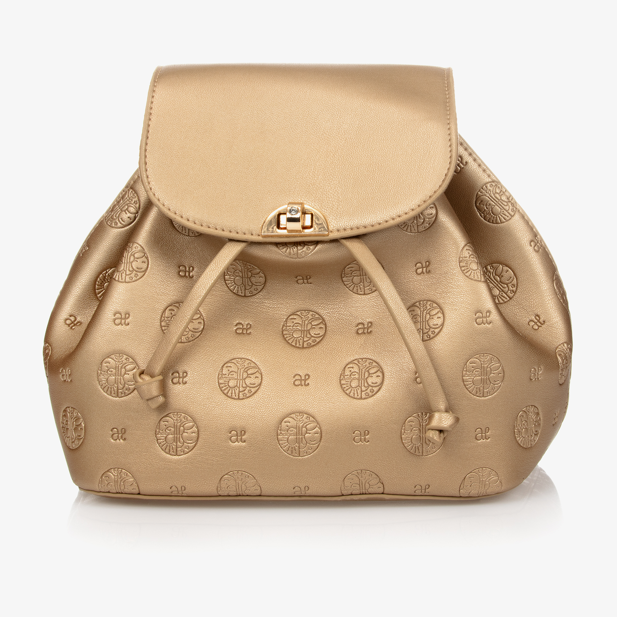 Girls gold outlet backpack