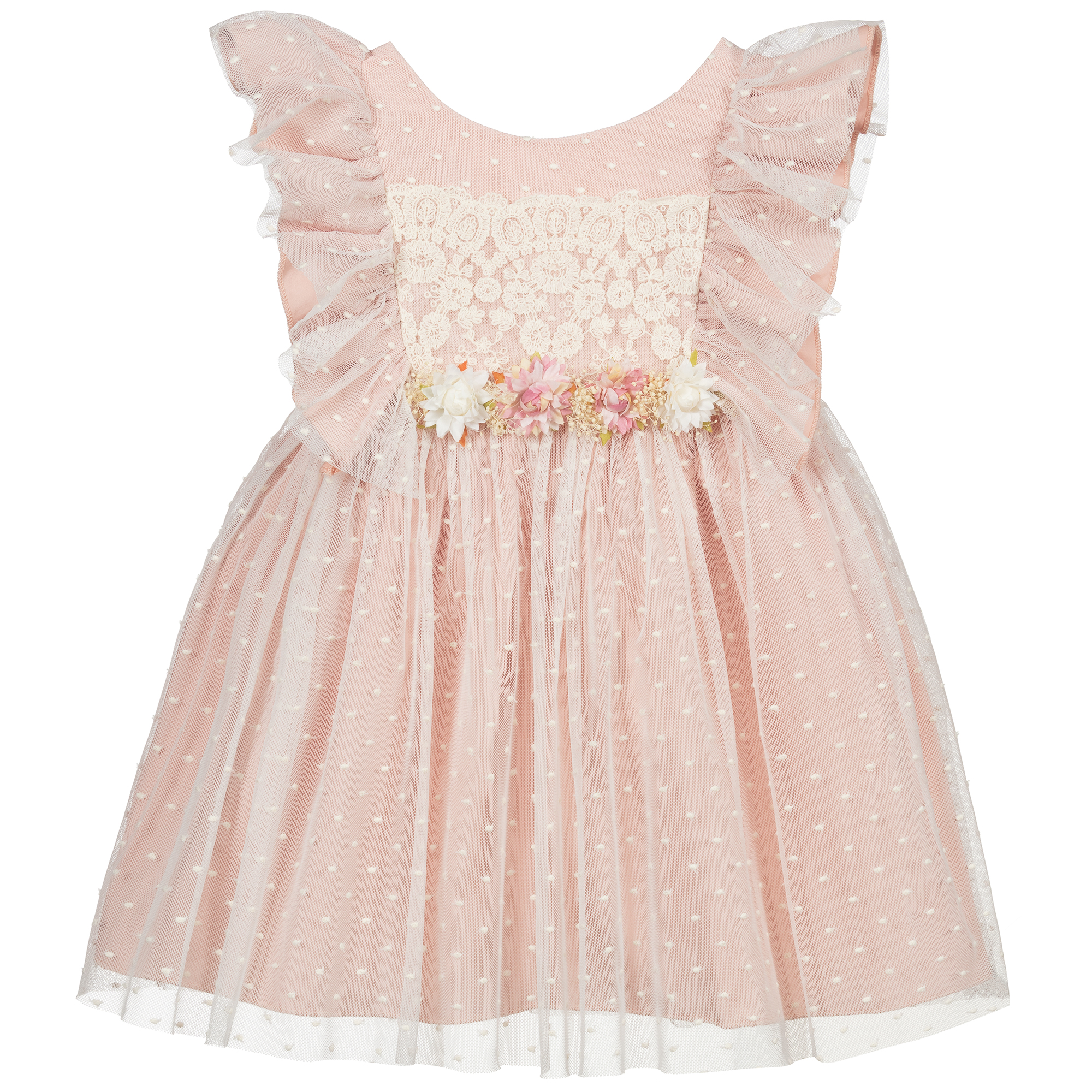 Abel & Lula Pink & Ivory Tulle Dress