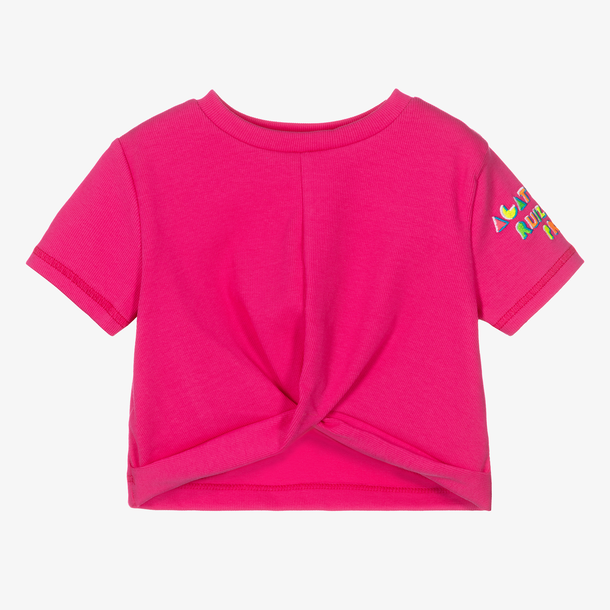 Agatha Ruiz de la Prada - Girls Pink Cotton Logo T-Shirt | Childrensalon  Outlet