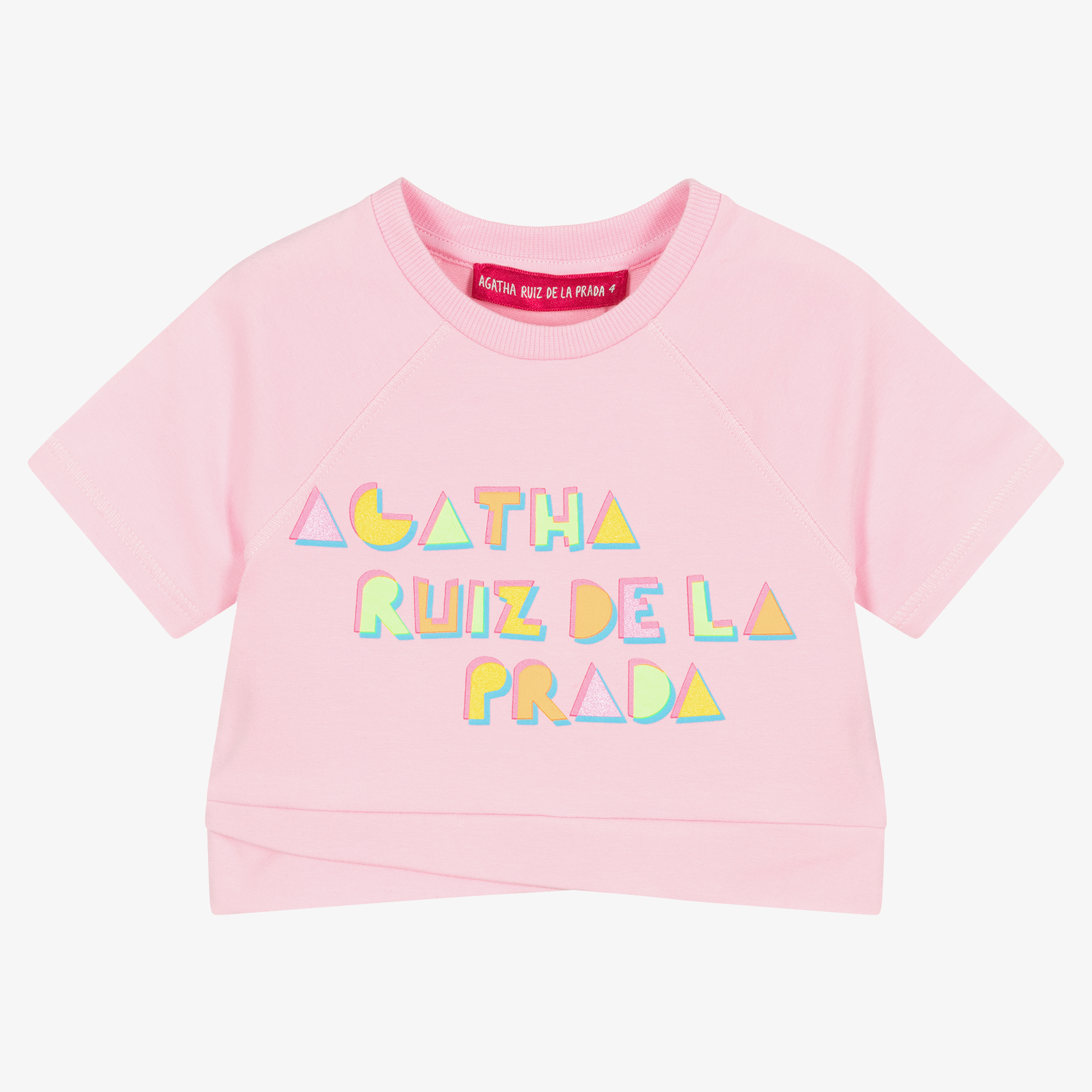 Agatha Ruiz de la Prada Girls Pink Cotton T Shirt