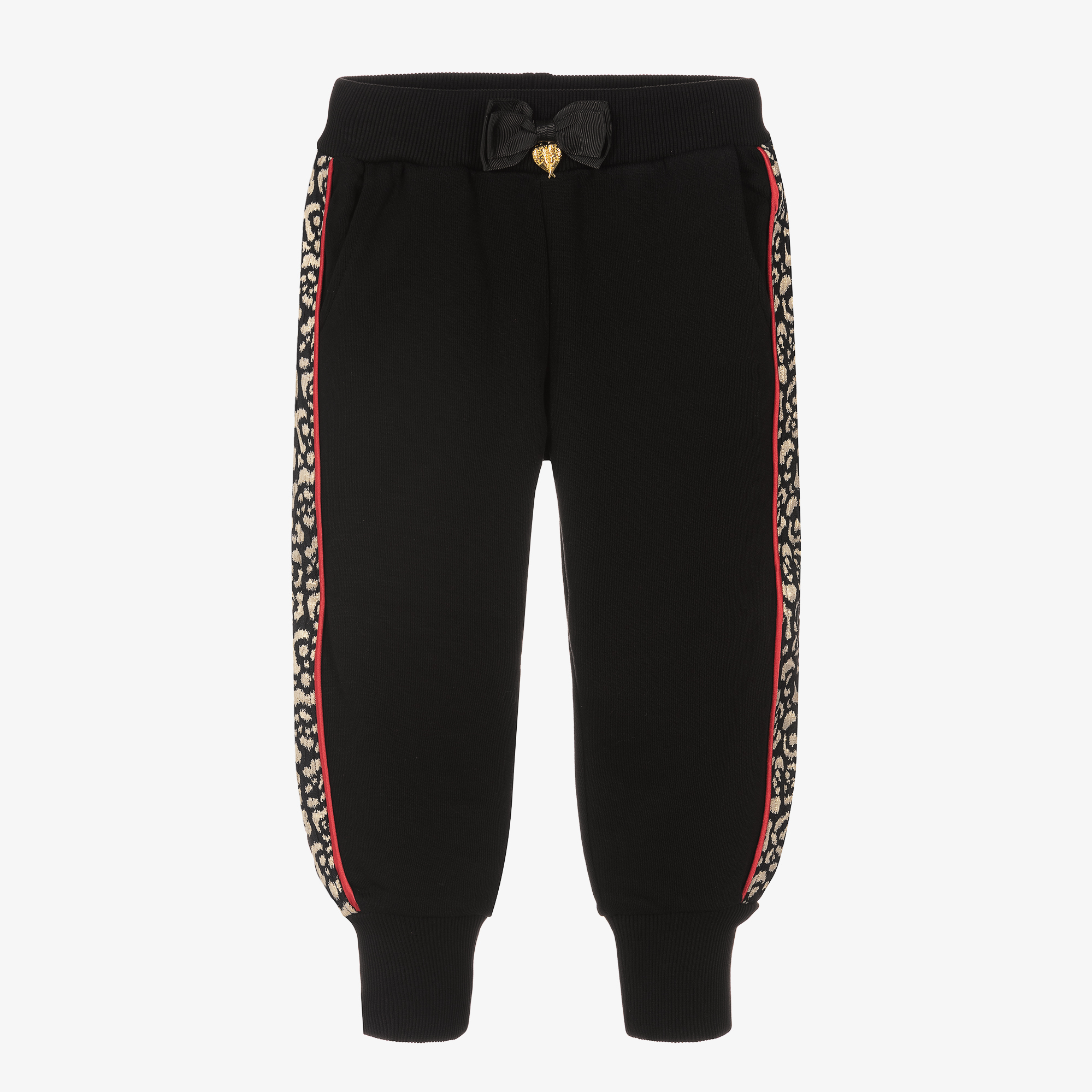 Angel's Face Girls Black Cotton Joggers