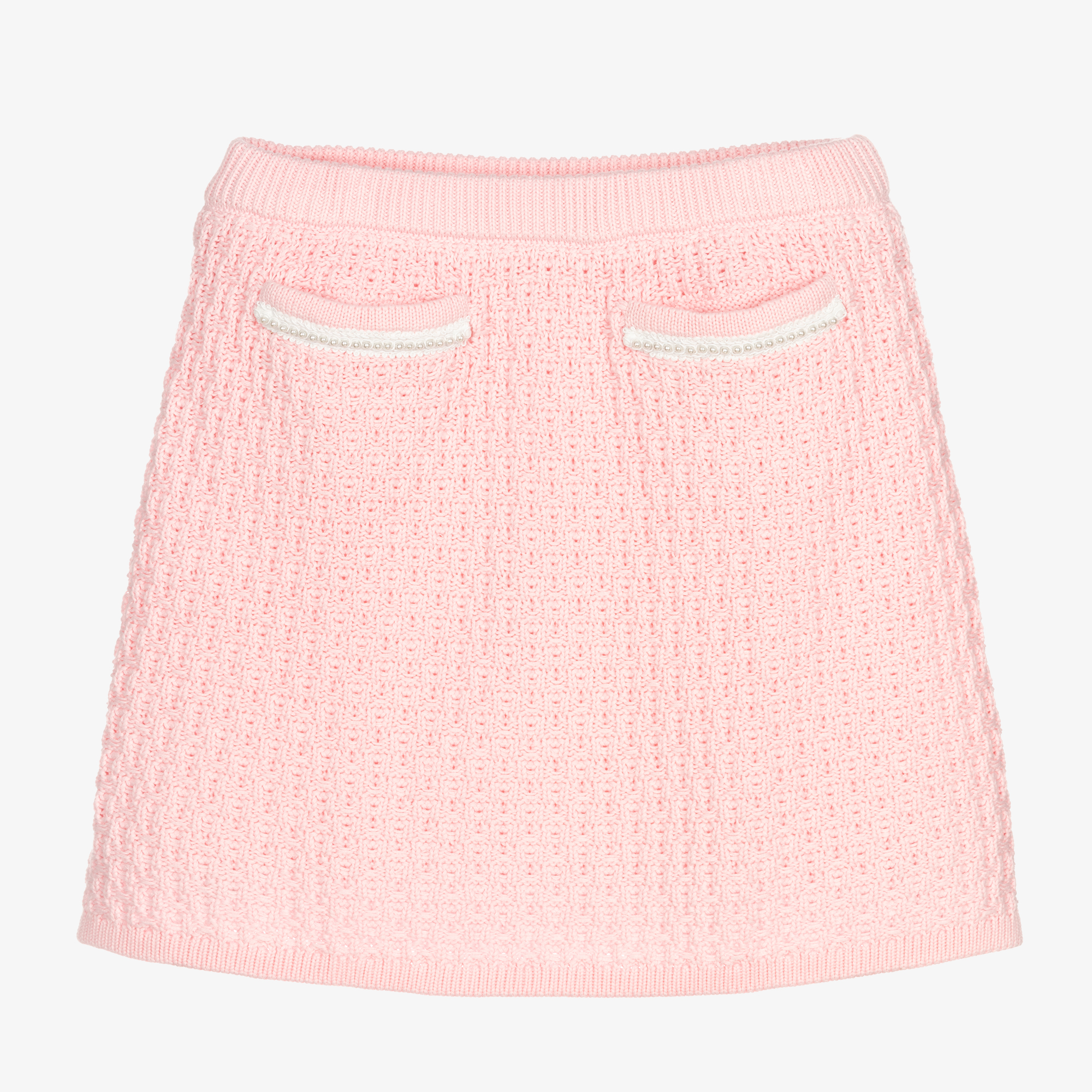 Pink knit skirt best sale