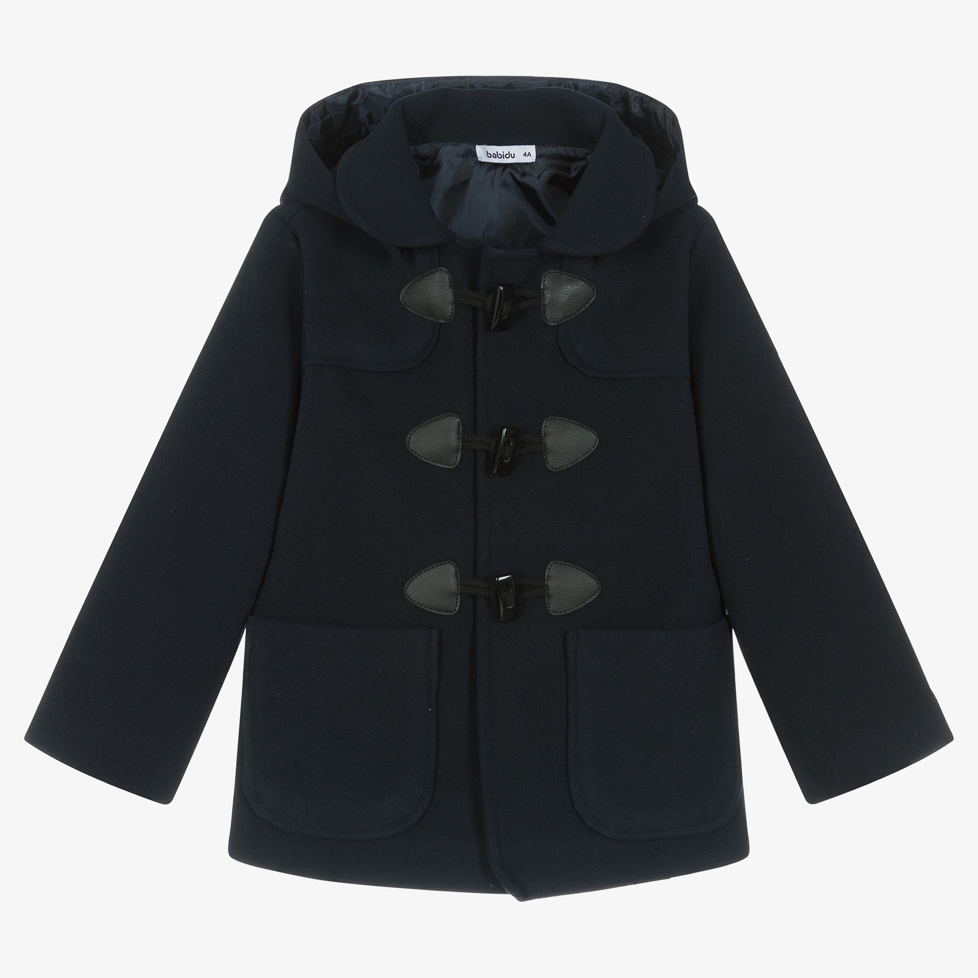 Babidu Boys Navy Blue Duffle Coat