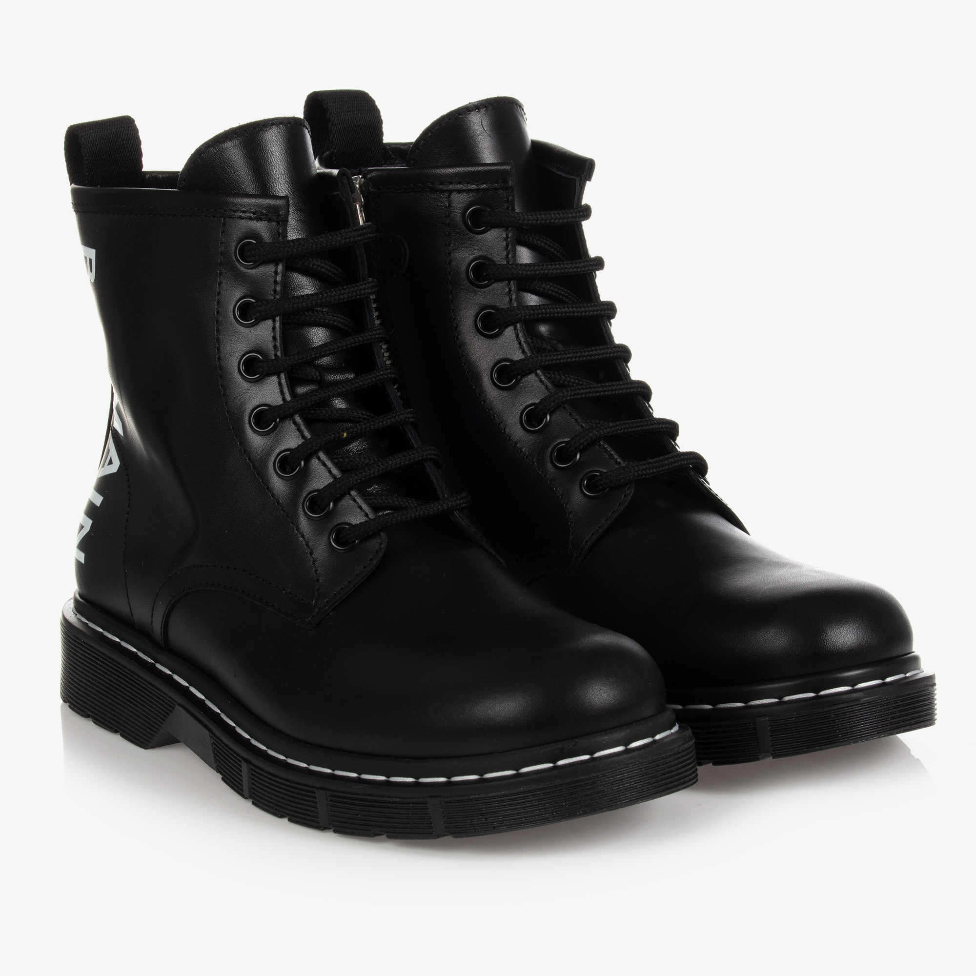 Balmain logo discount boots