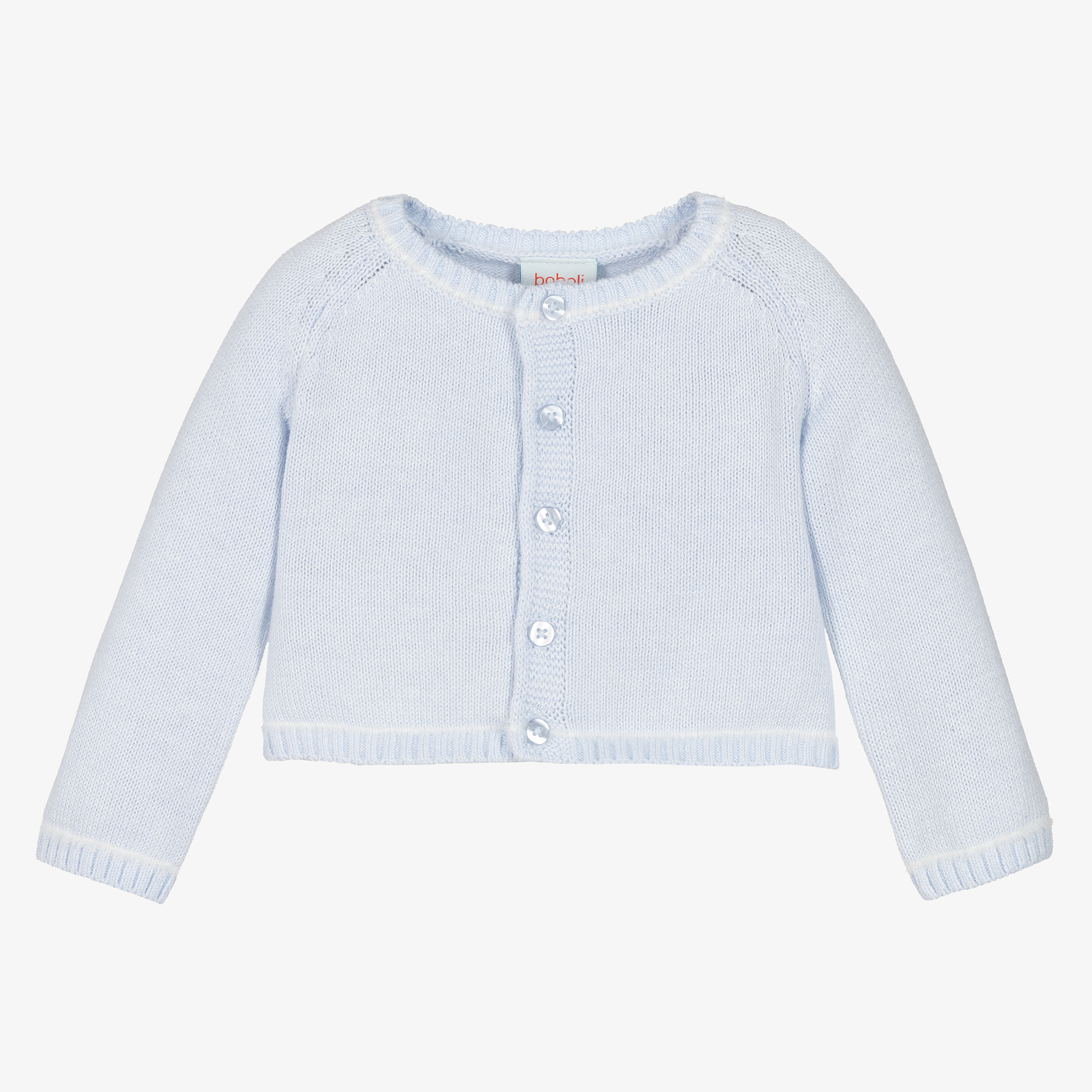 Boboli Baby Boys Pale Blue Knitted Cardigan