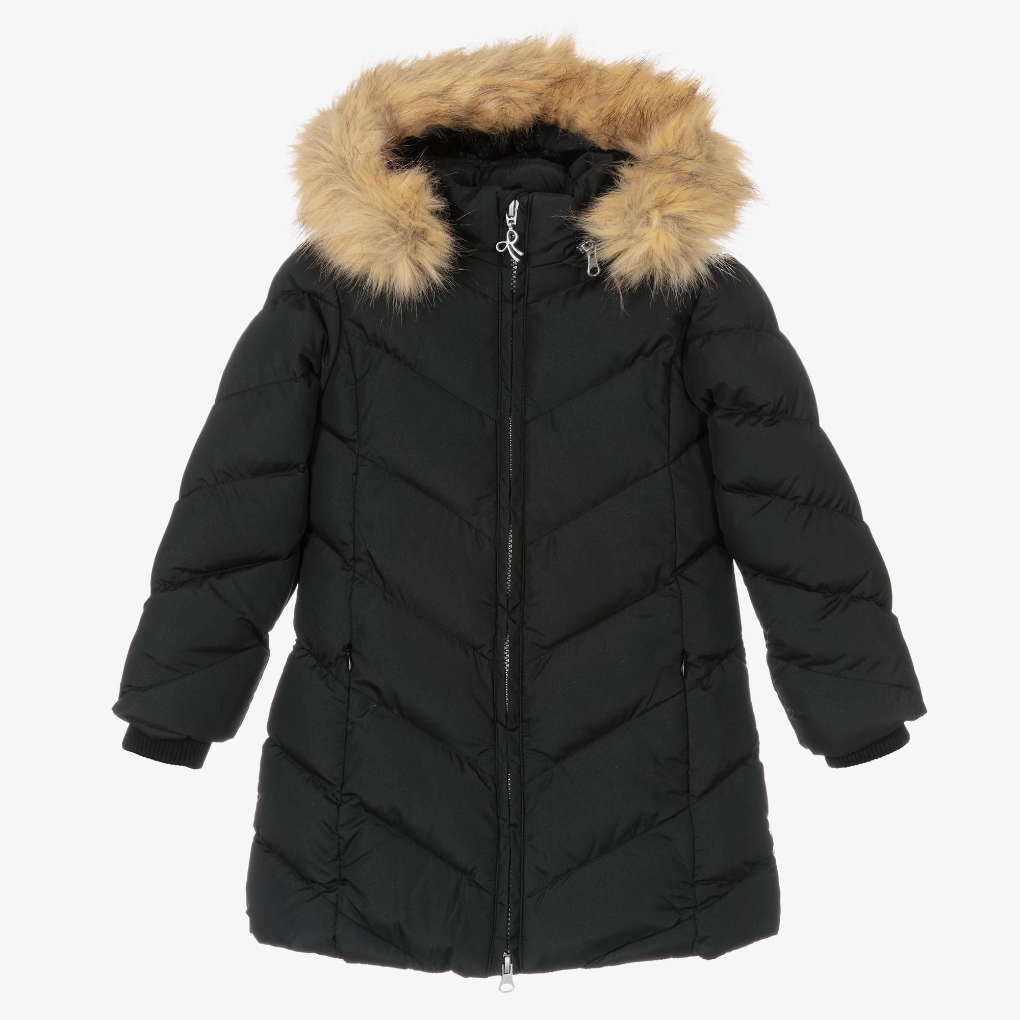 Boboli - Girls Navy Blue Satin Coat | Childrensalon Outlet