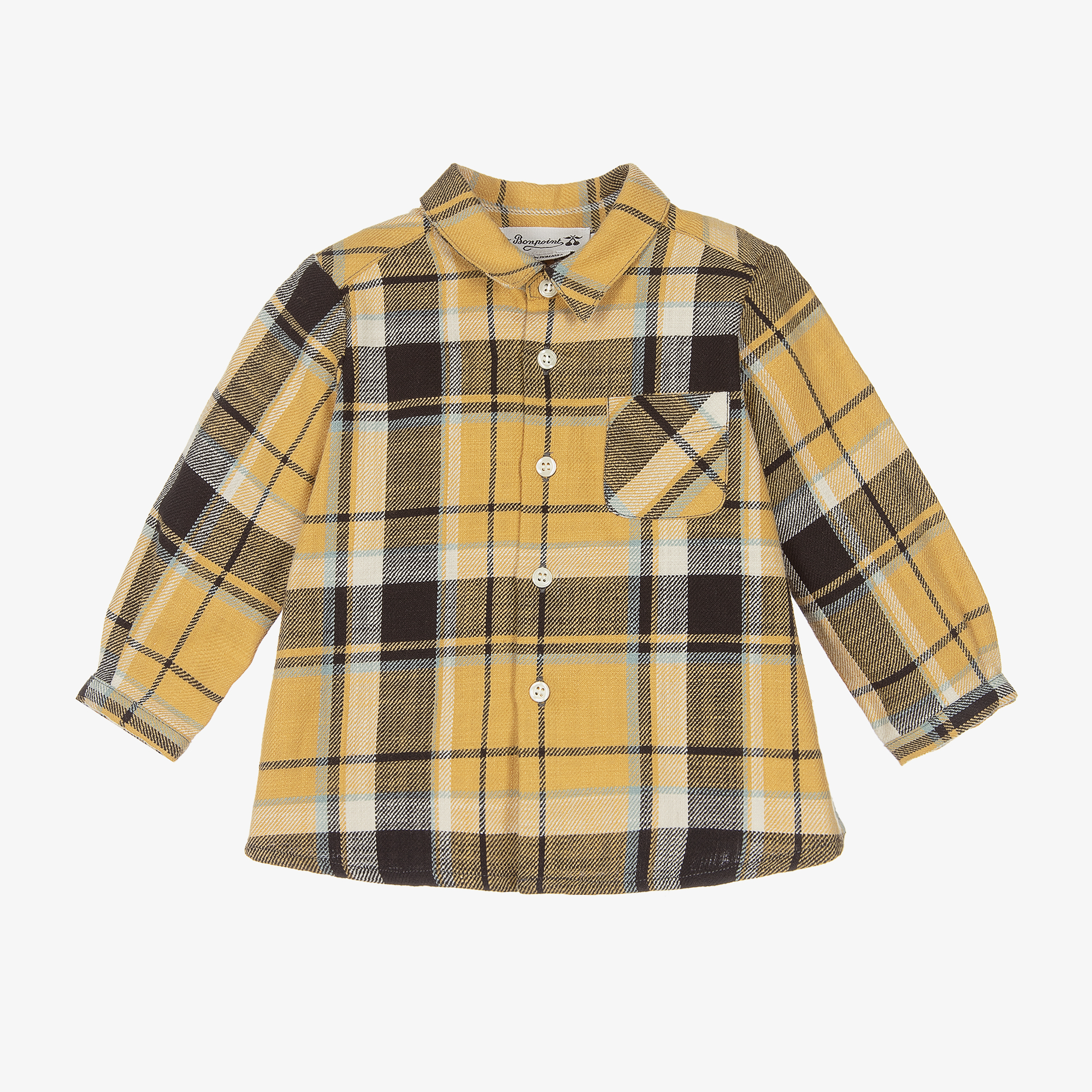 Outlet $210 Bonpoint boys soft flannel button down shirt