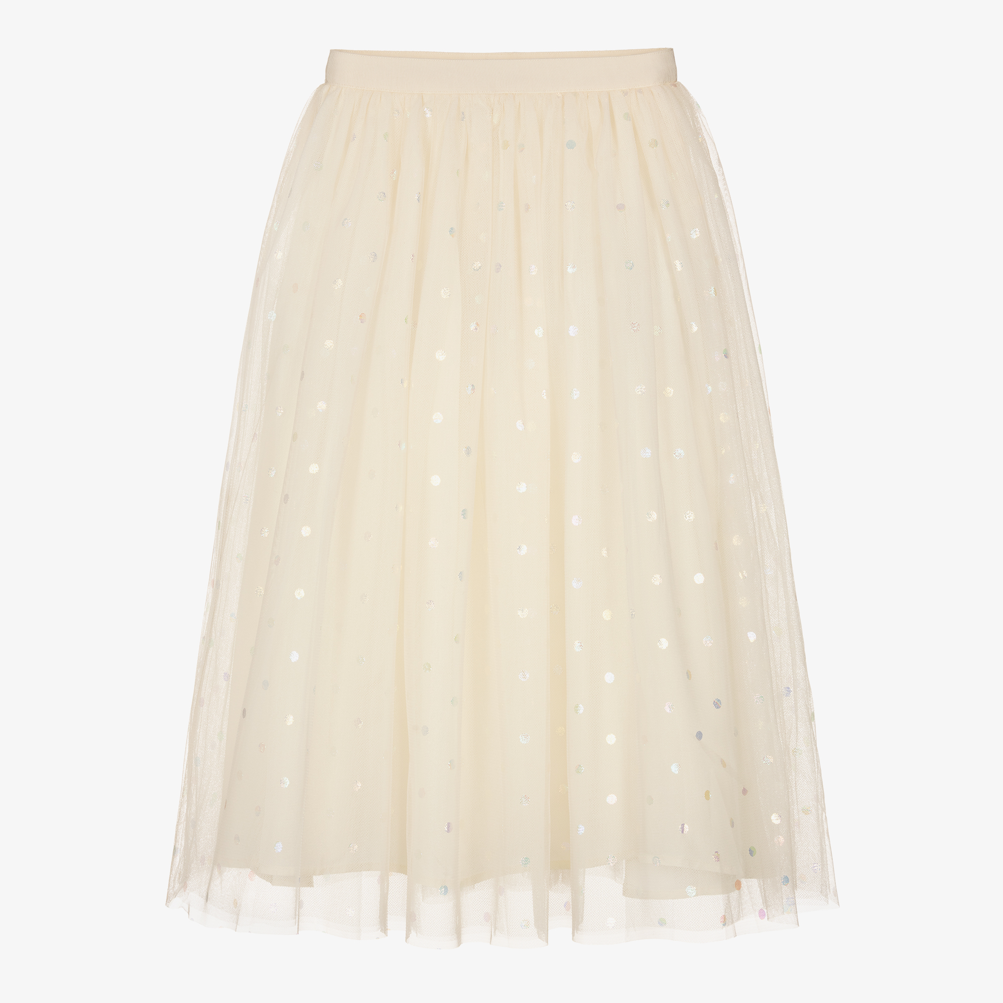 Ivory polka 2024 dot tulle skirt