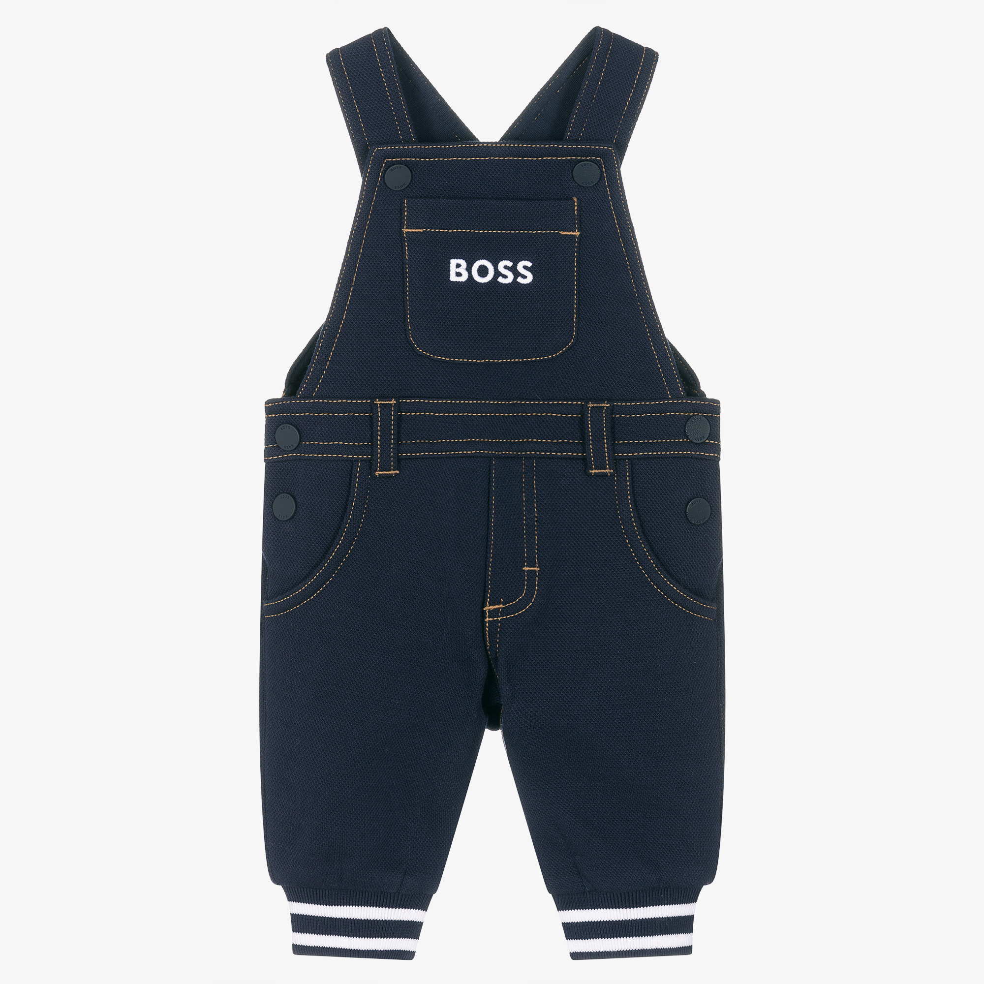 Navy, Cotton Dungarees