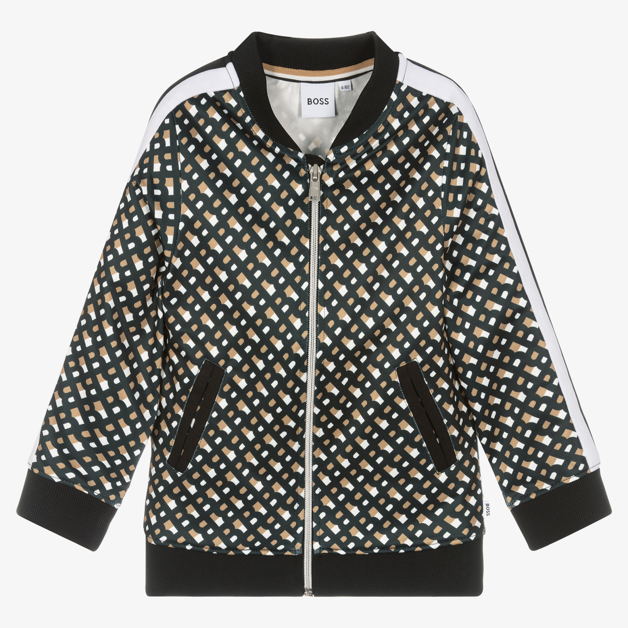 Boss Monogram-Print Bomber Jacket