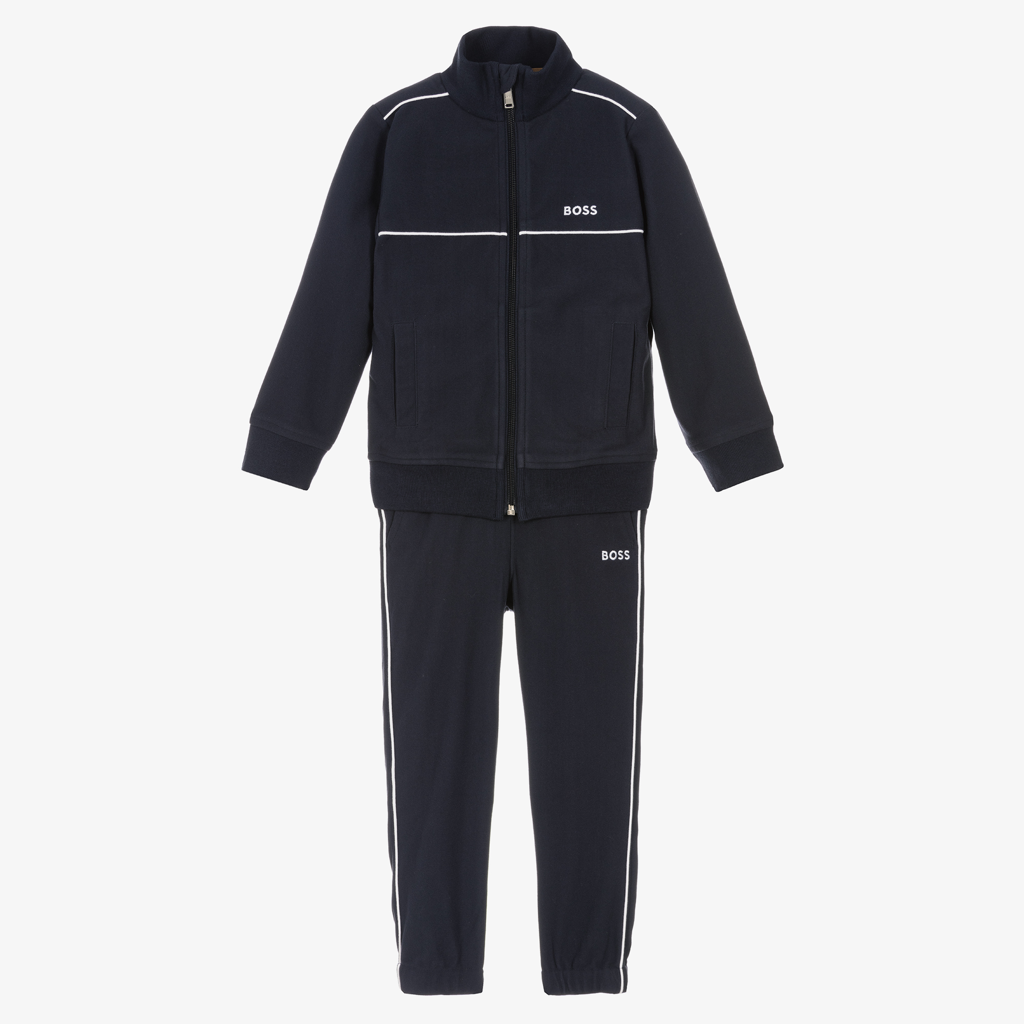 Boss tracksuit blue sale