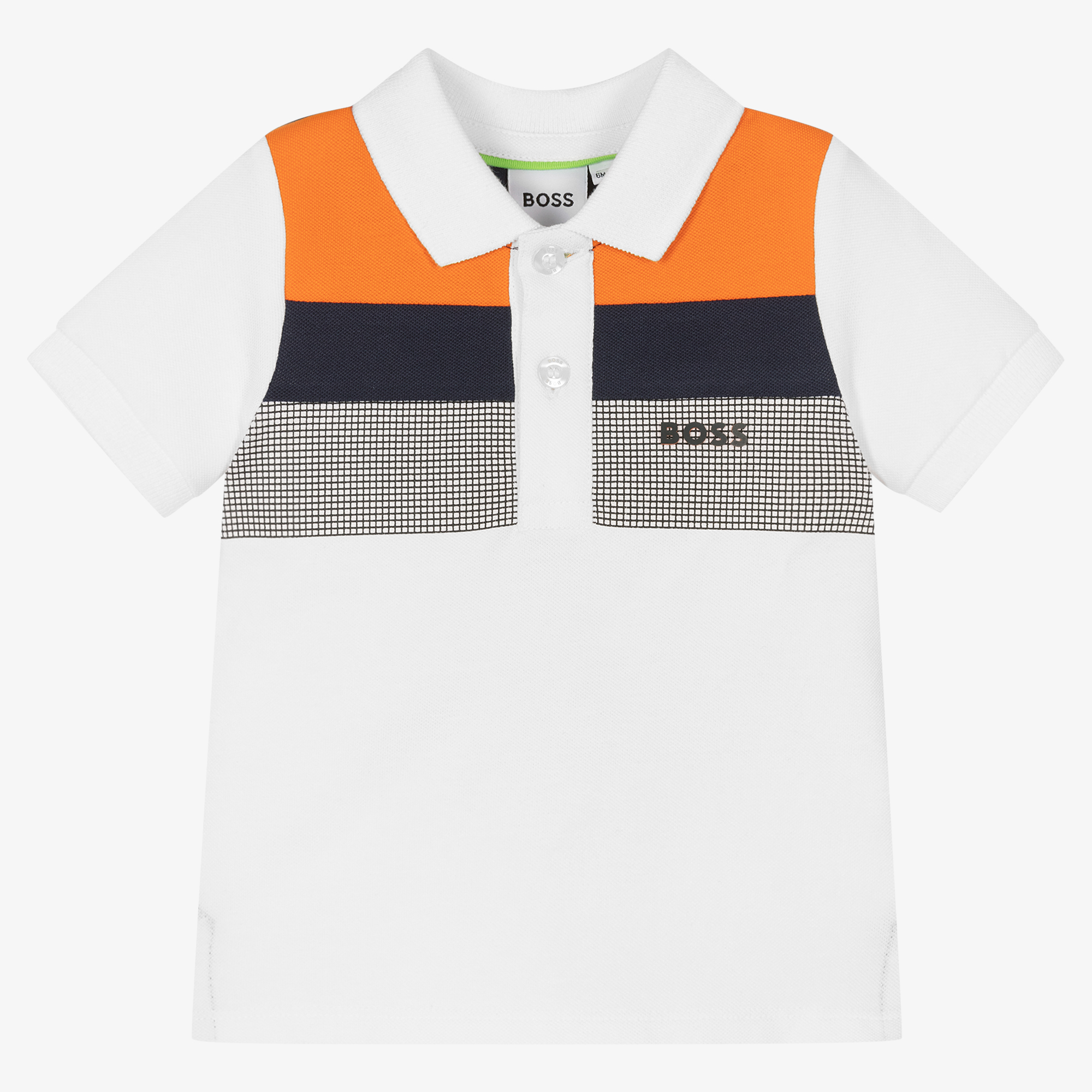 orange hugo boss polo shirt