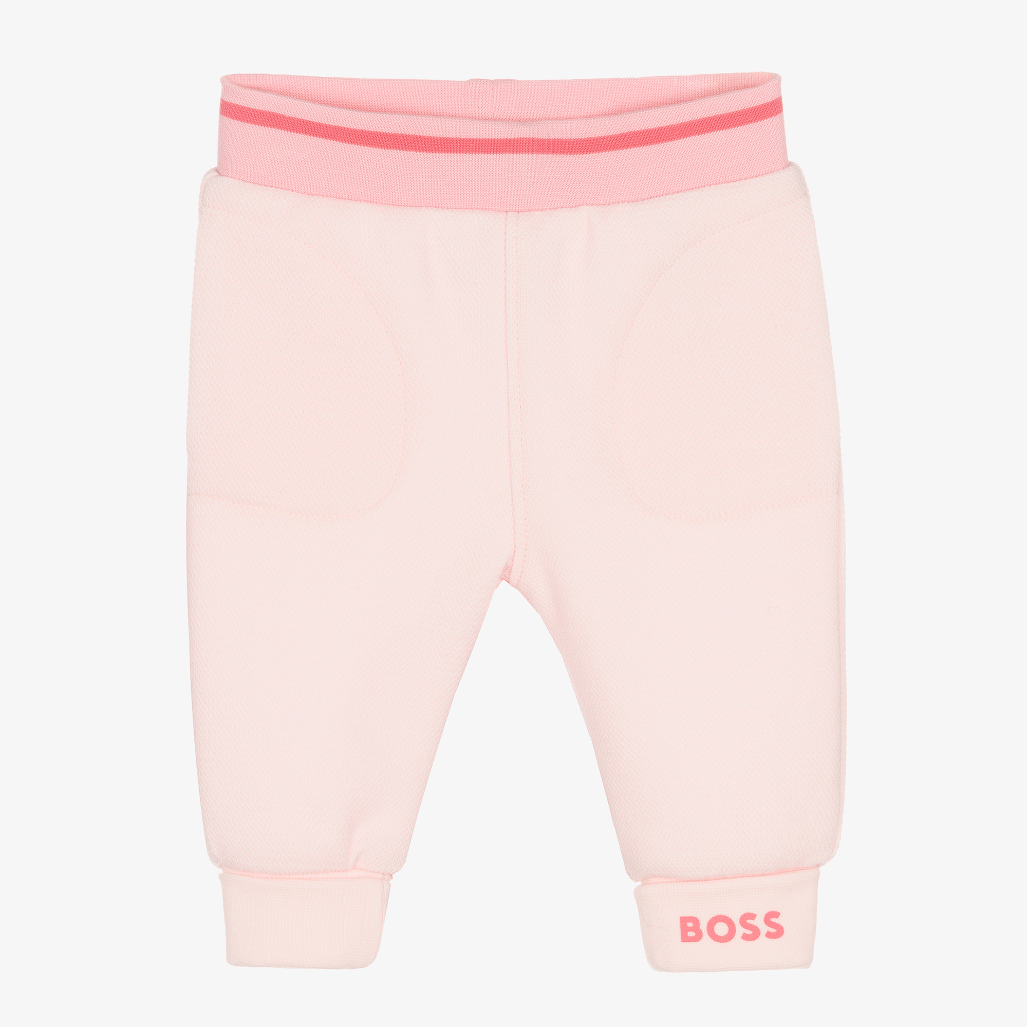 BOSS - Girls Pink Cotton Leggings