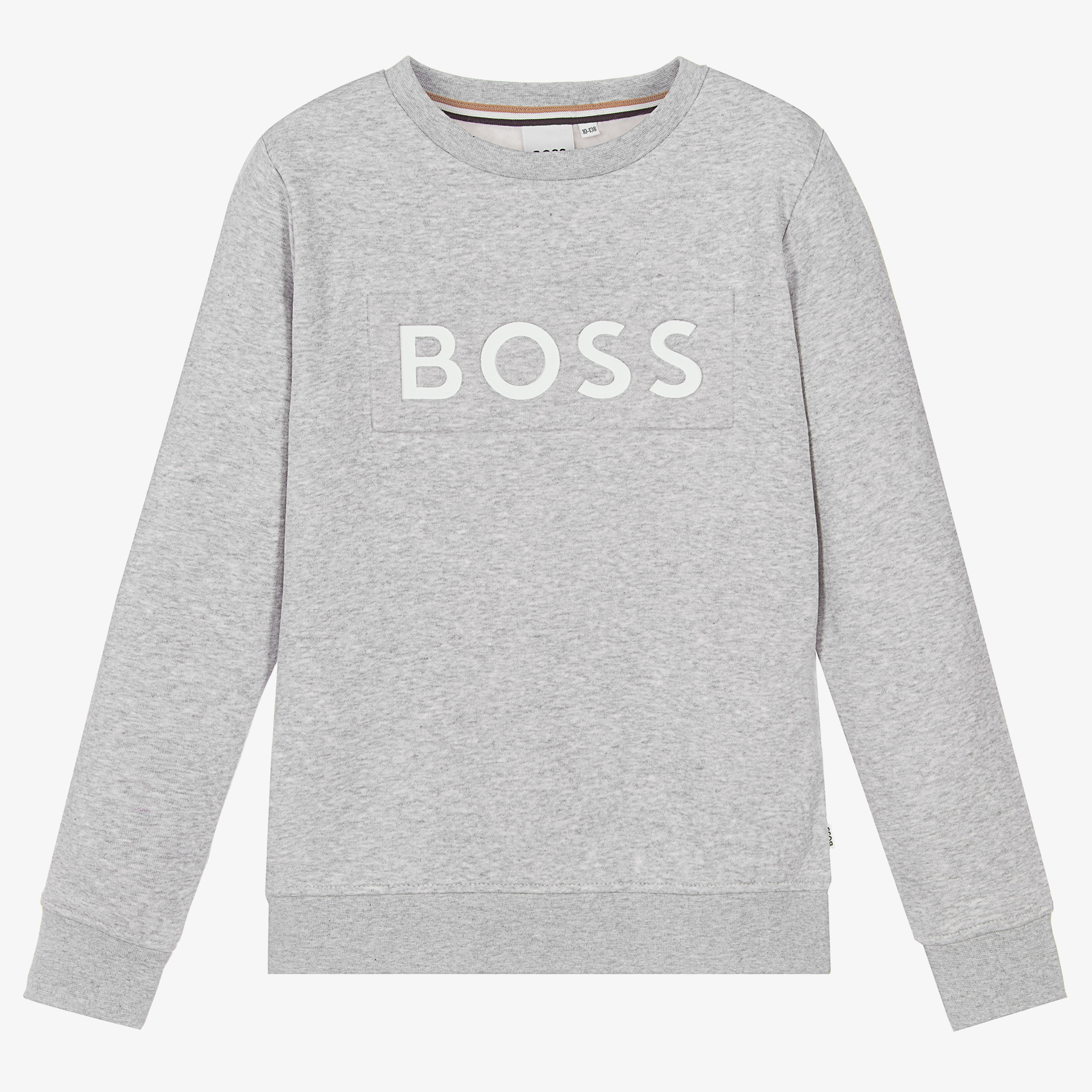 BOSS Teen Boys Grey Logo Sweatshirt Childrensalon Outlet