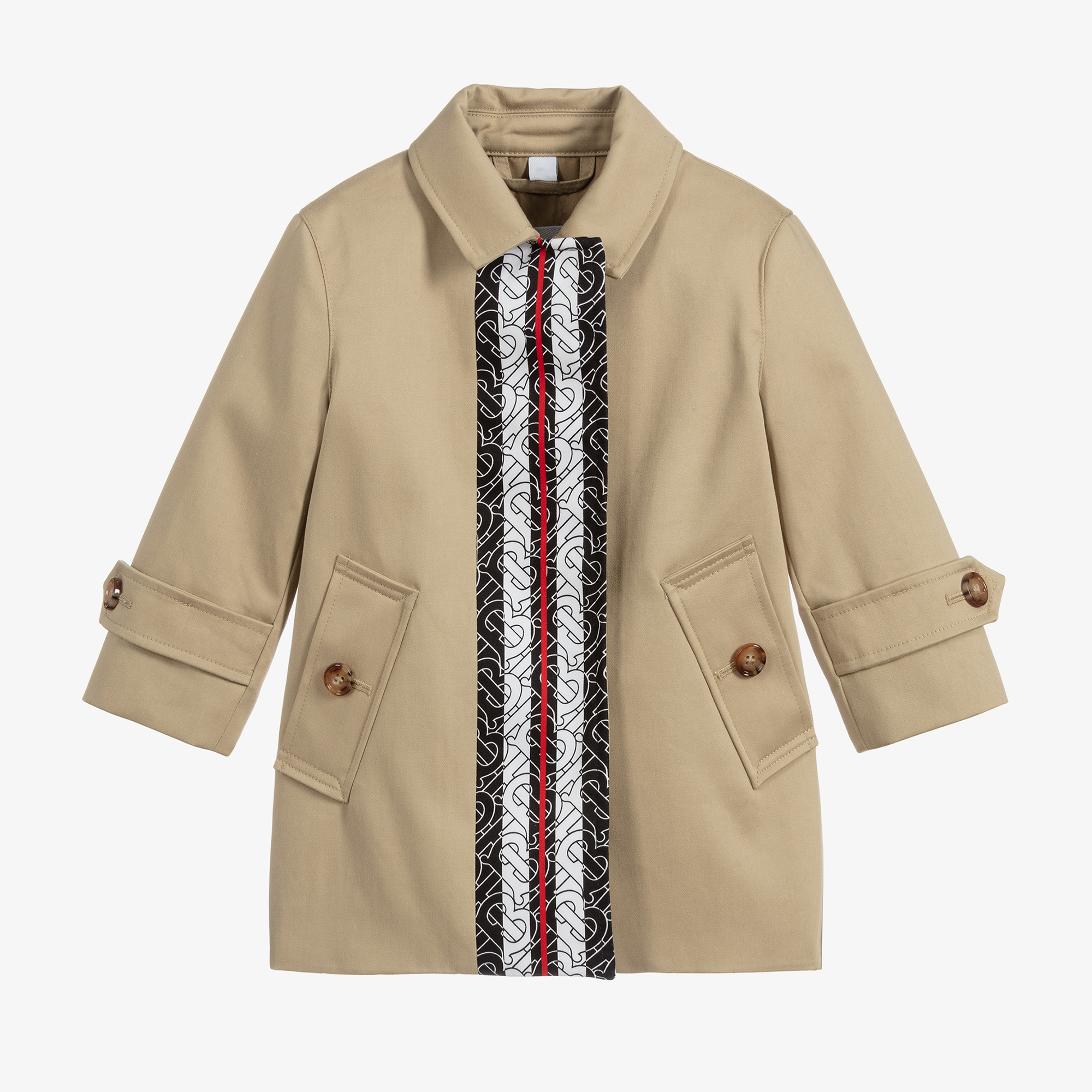 Burberry Beige Cotton Car Coat