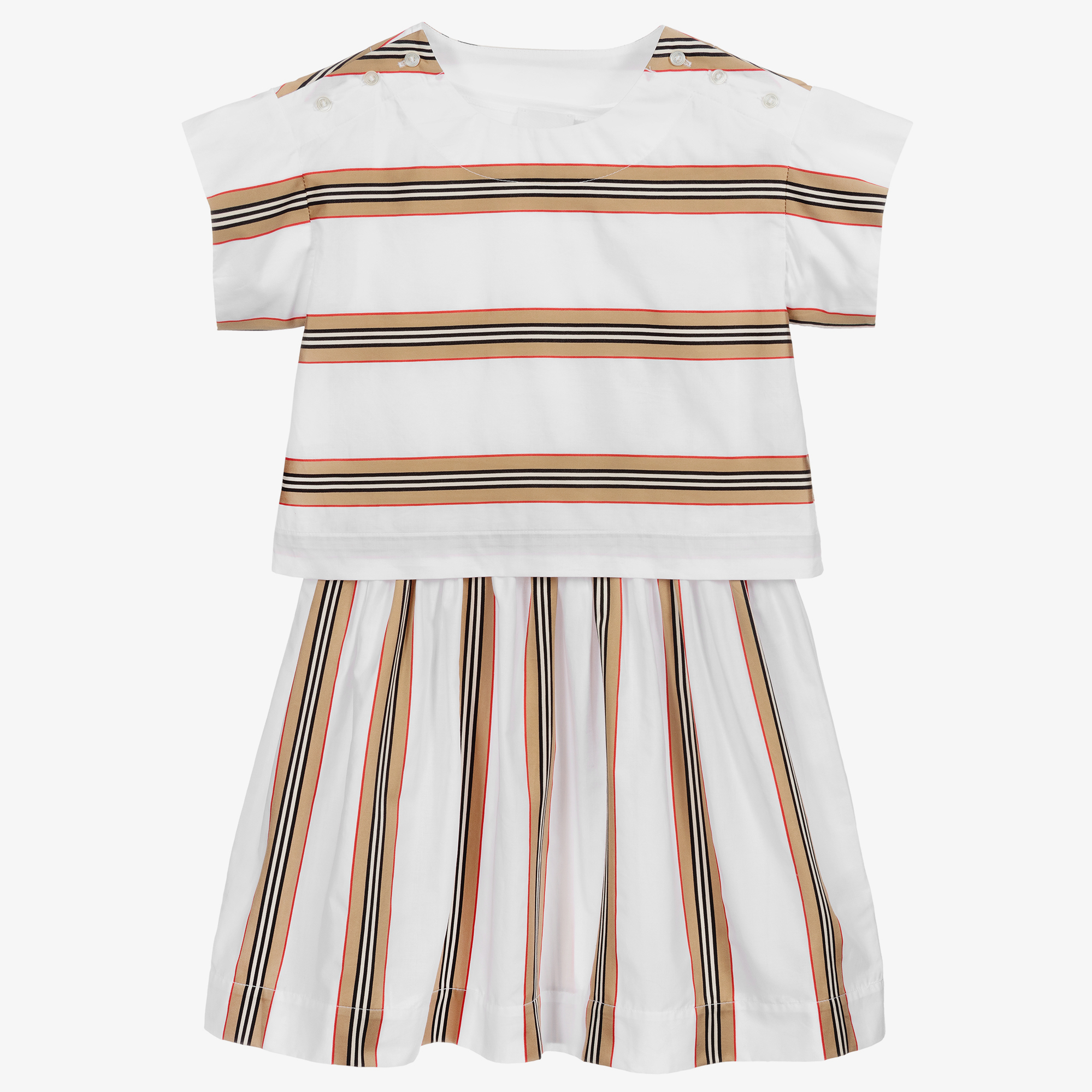 Burberry Pale Stone Stripe Dress Two buy Piece