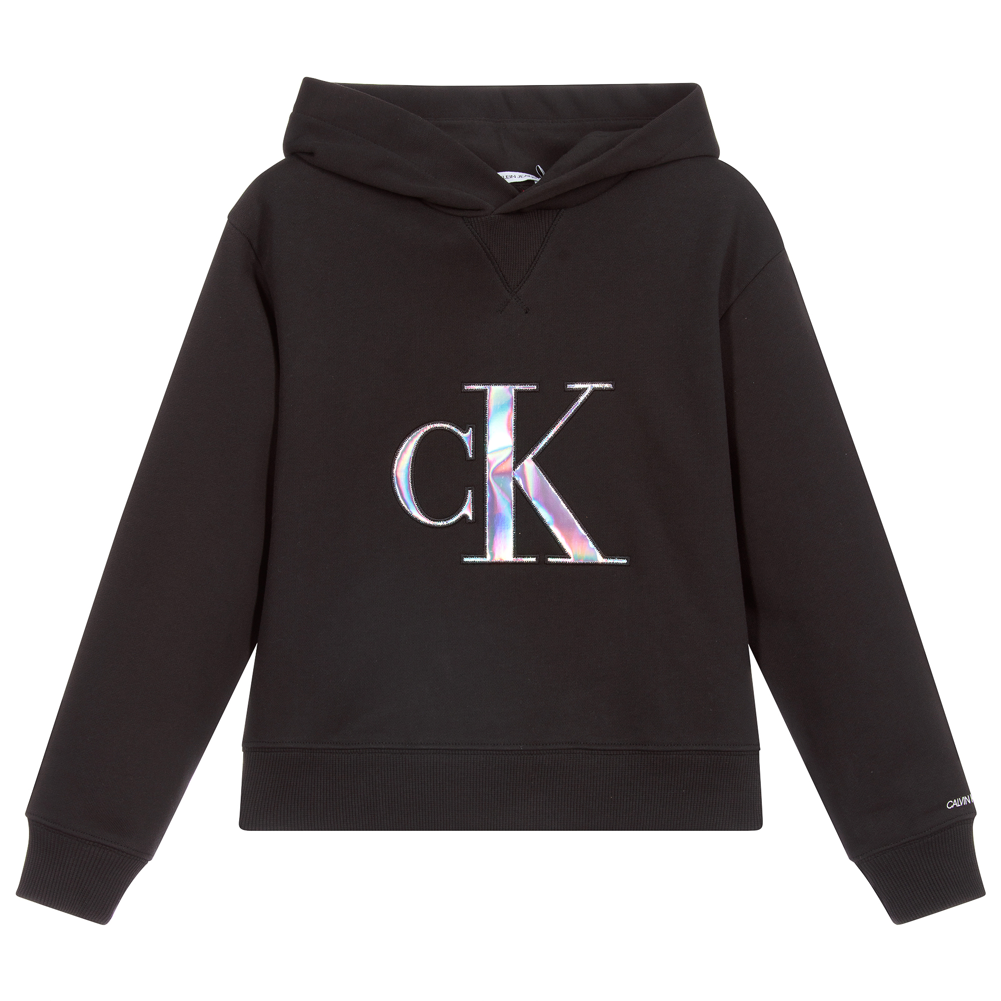 Calvin klein organic 2024 cotton logo hoodie