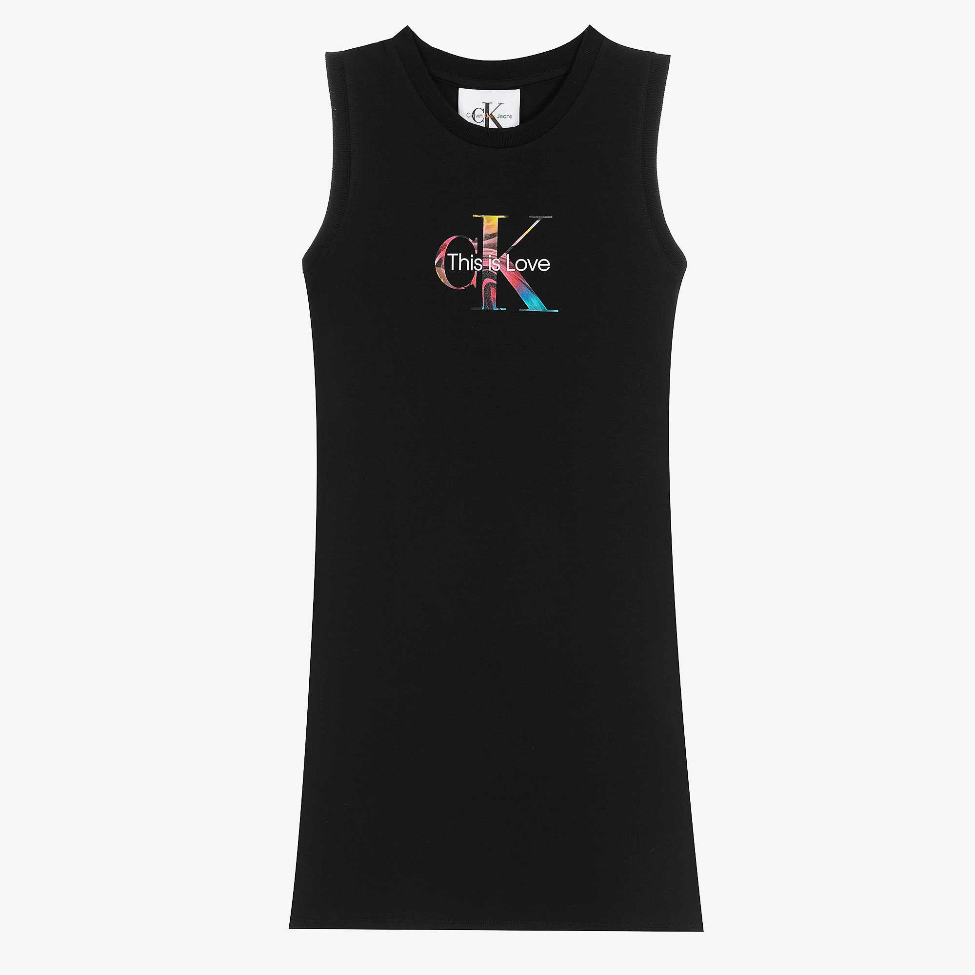 Calvin klein shop logo tank dress