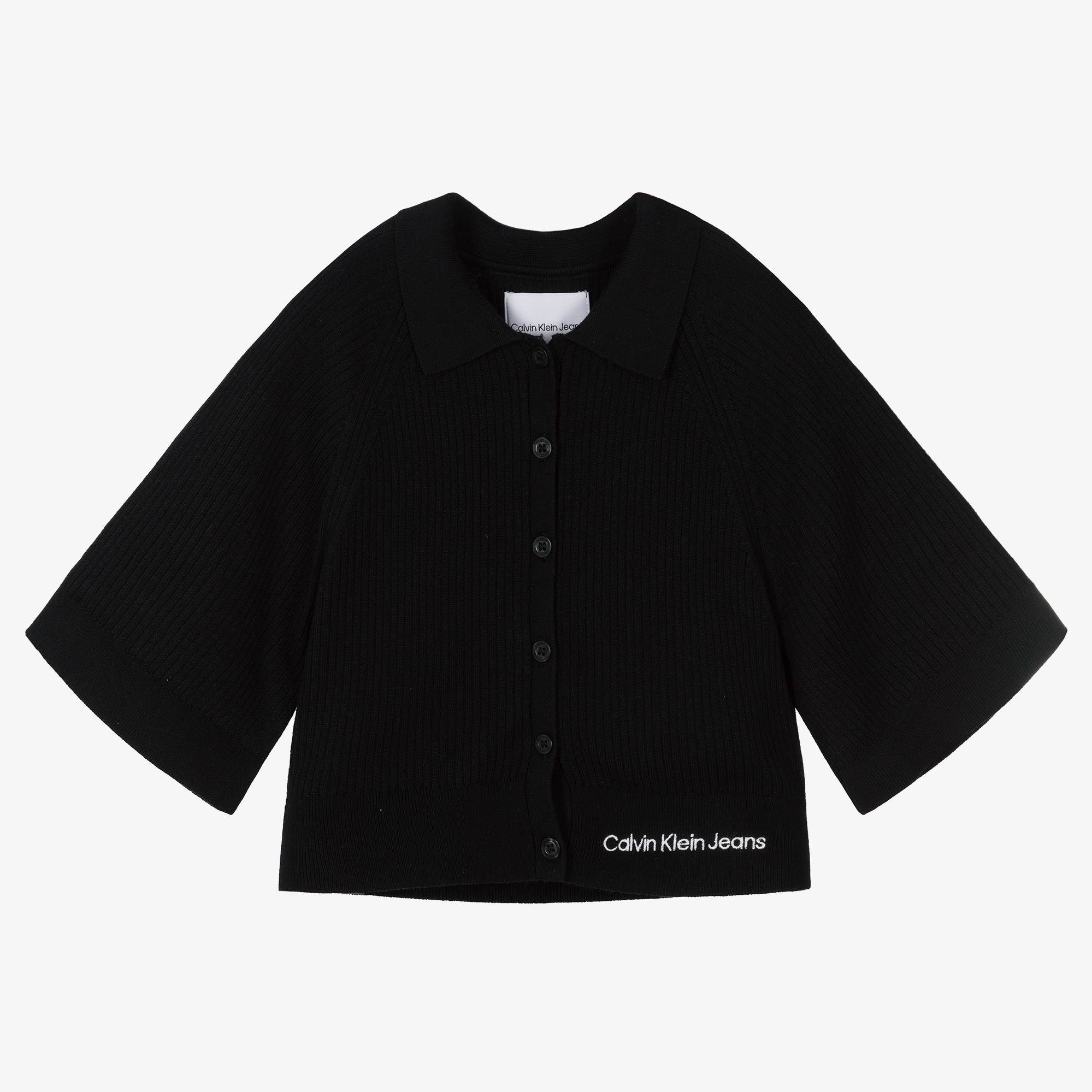 Calvin klein black cardigan hotsell