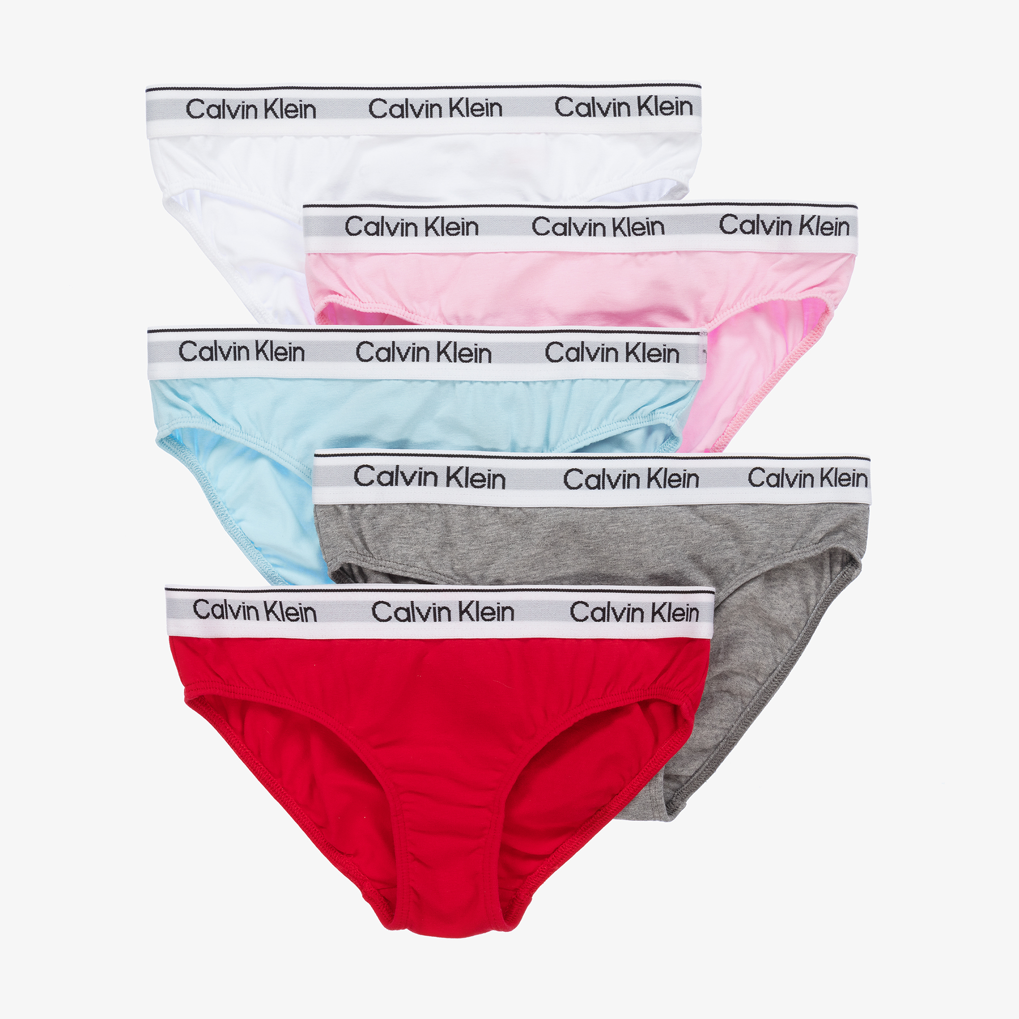 Calvin Klein Girls Cotton Knickers 5 Pack