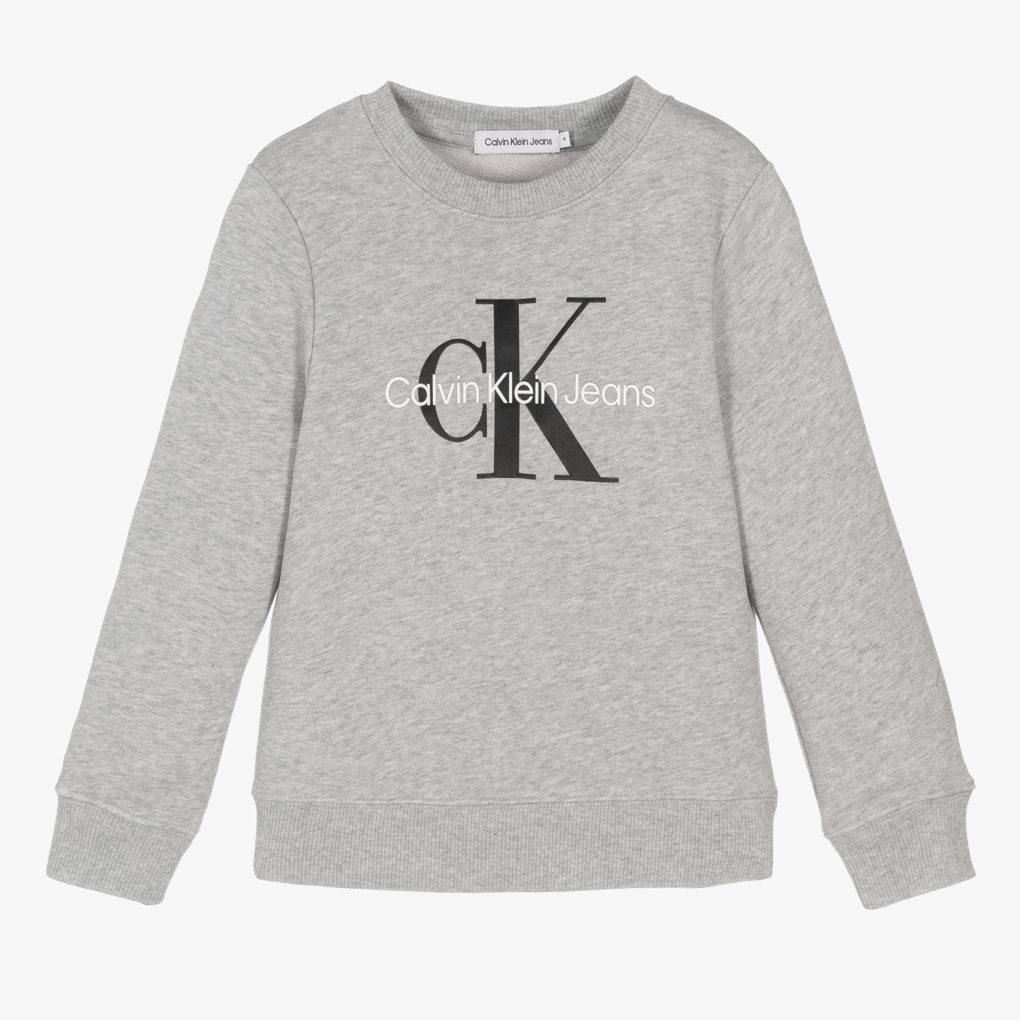 Calvin klein black shops logo sweatshirt