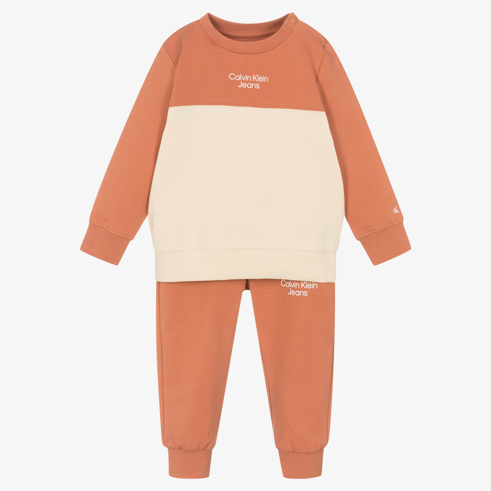 Pink calvin klein deals tracksuit