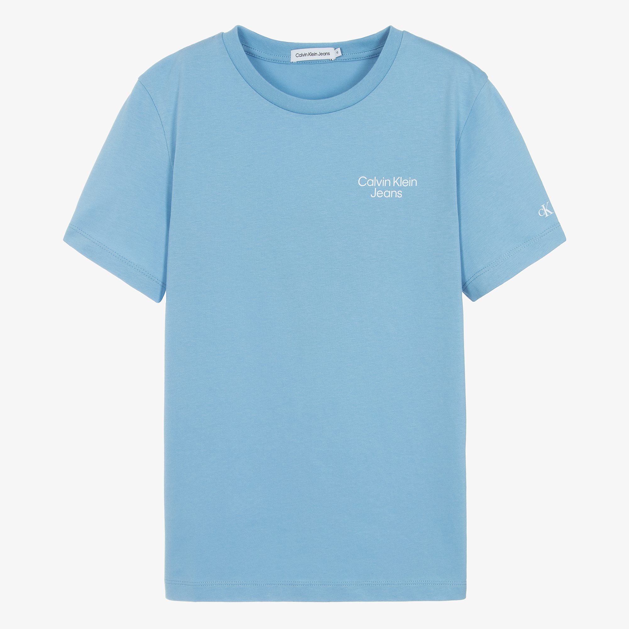 Calvin Klein Teen Boys Blue Cotton T Shirt Childrensalon Outlet