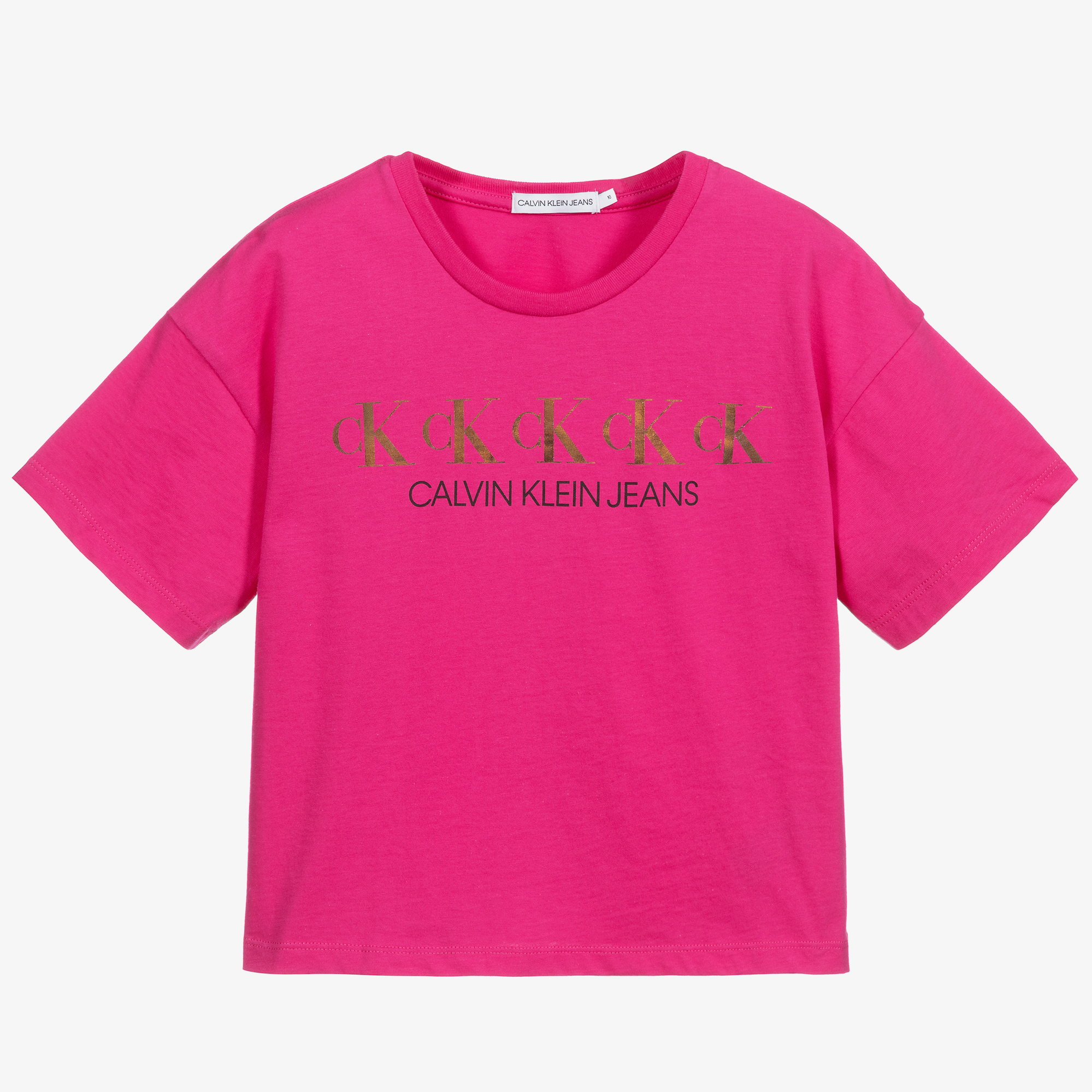 Pink calvin klein tshirt online