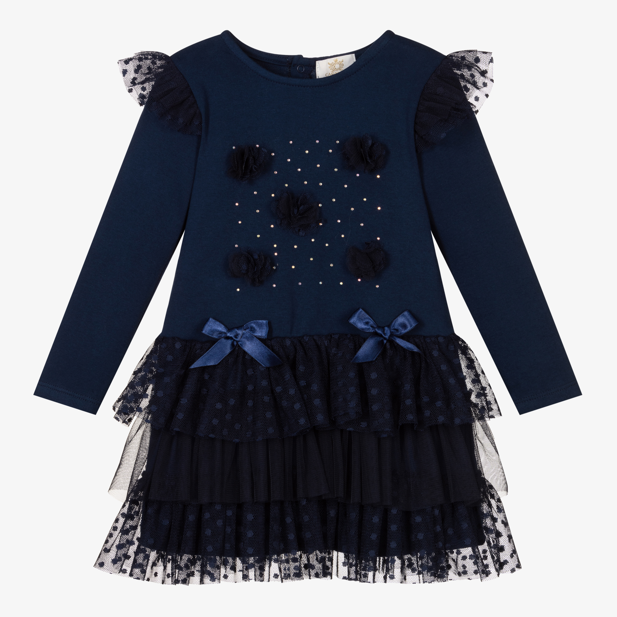 Girls navy hotsell tulle dress