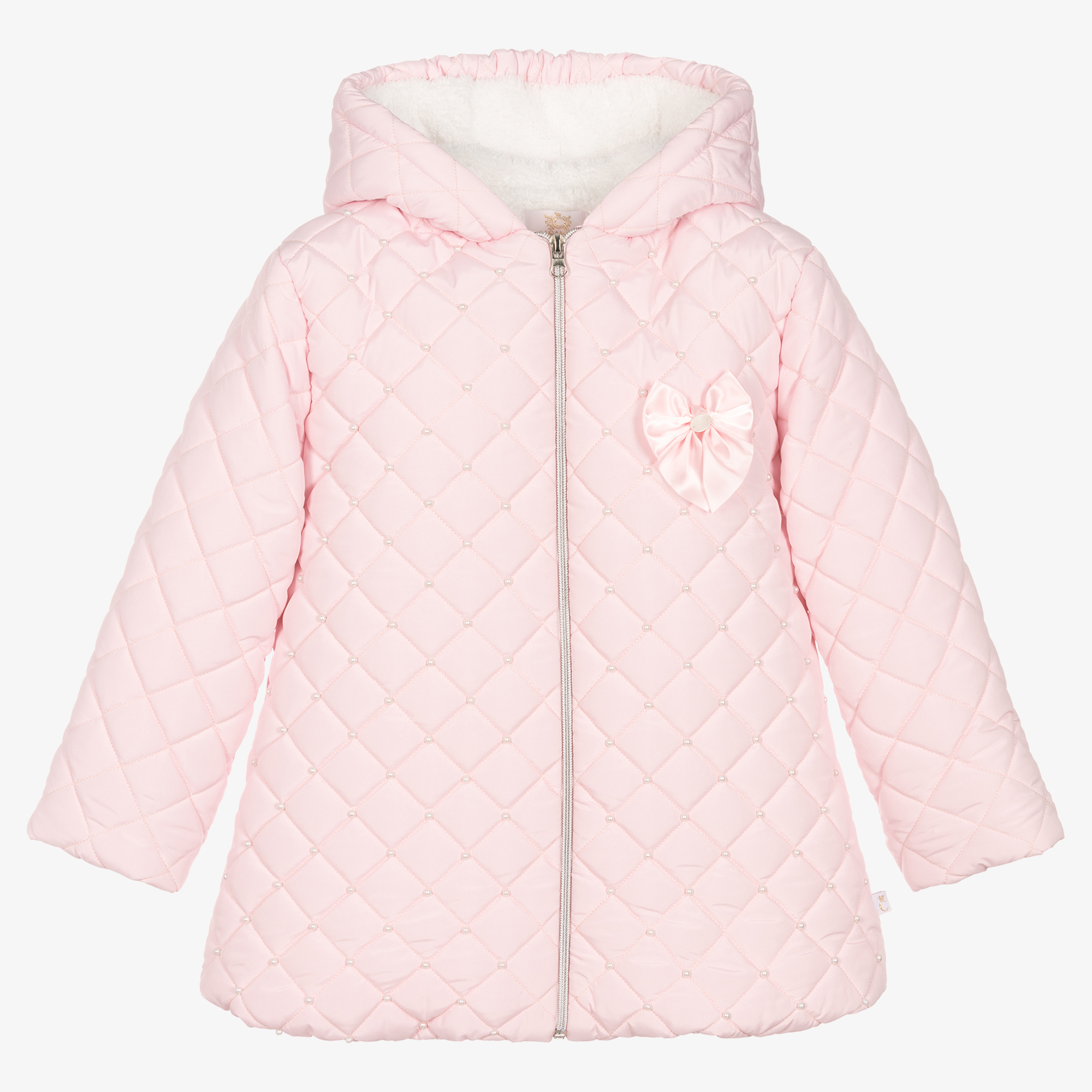 Pink kids coat best sale