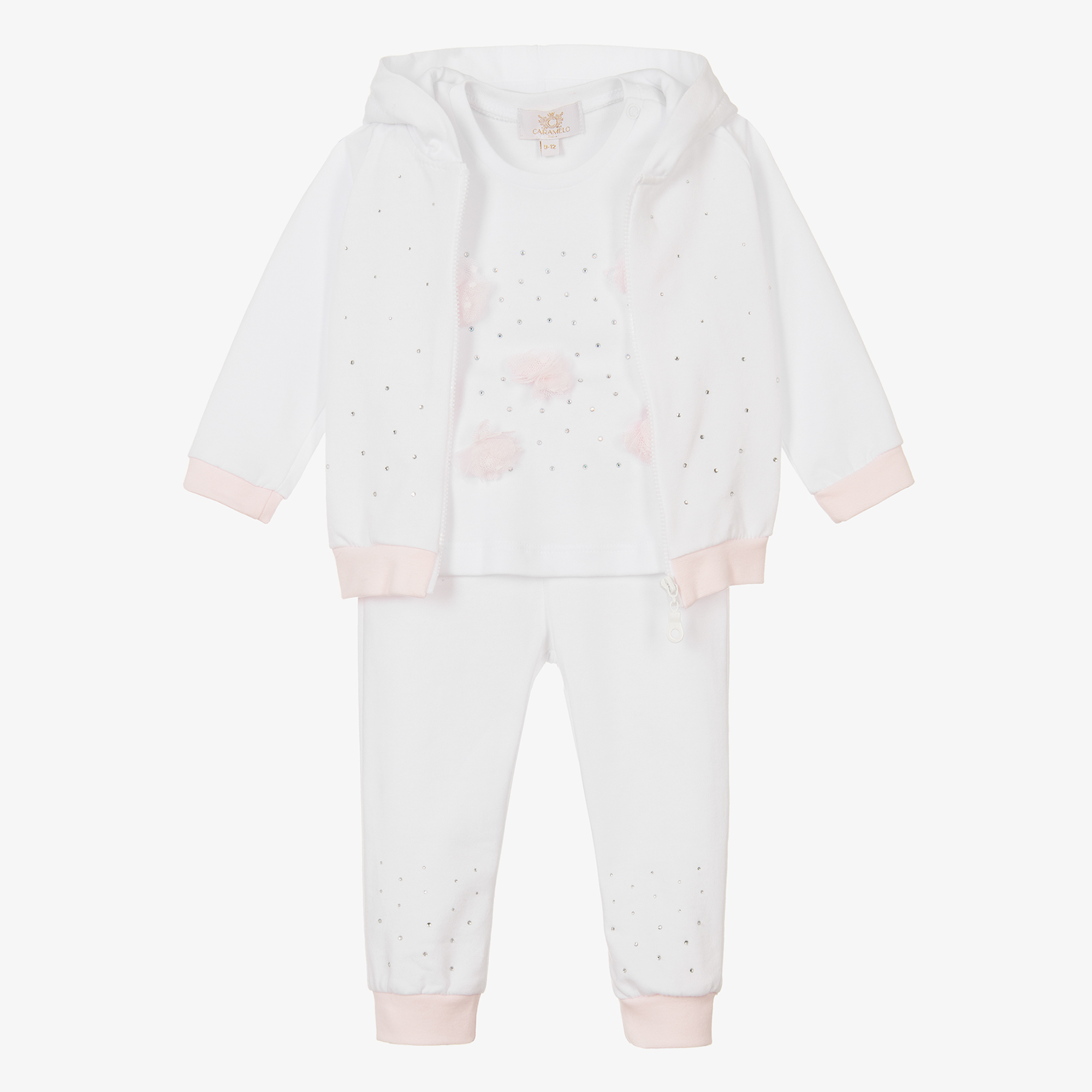 Girls white tracksuit online