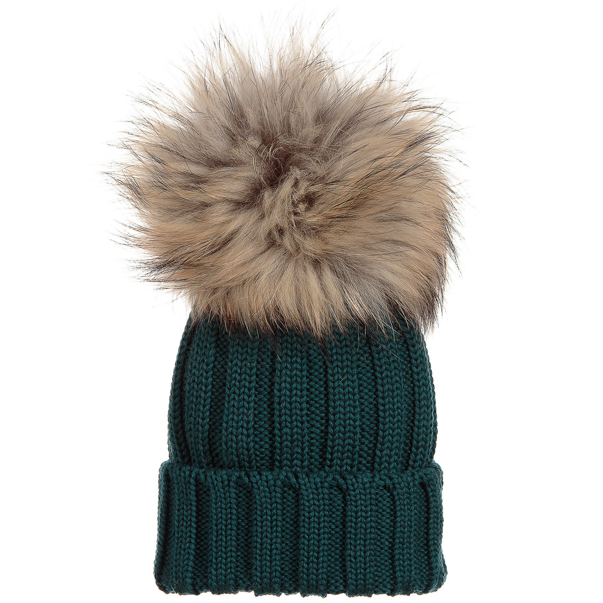 green wool hat