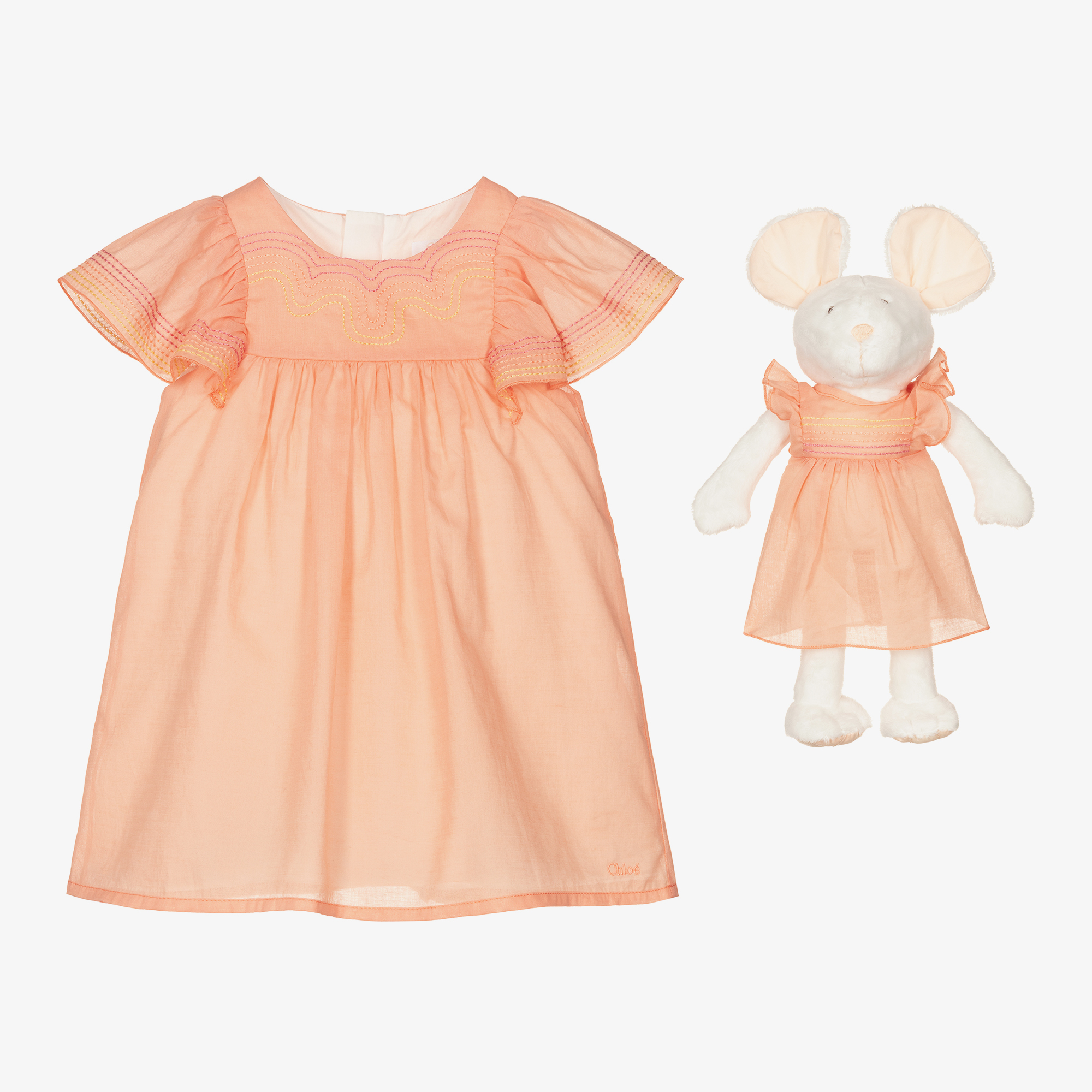 Chloe Baby Dress Mouse Gift Set