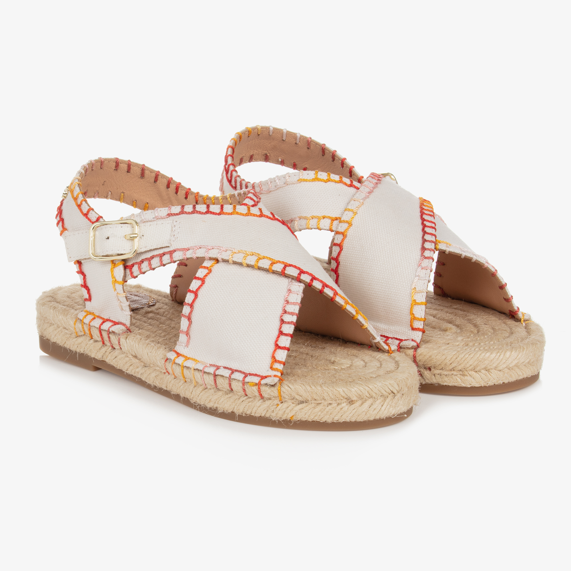 Ladies clearance ivory sandals