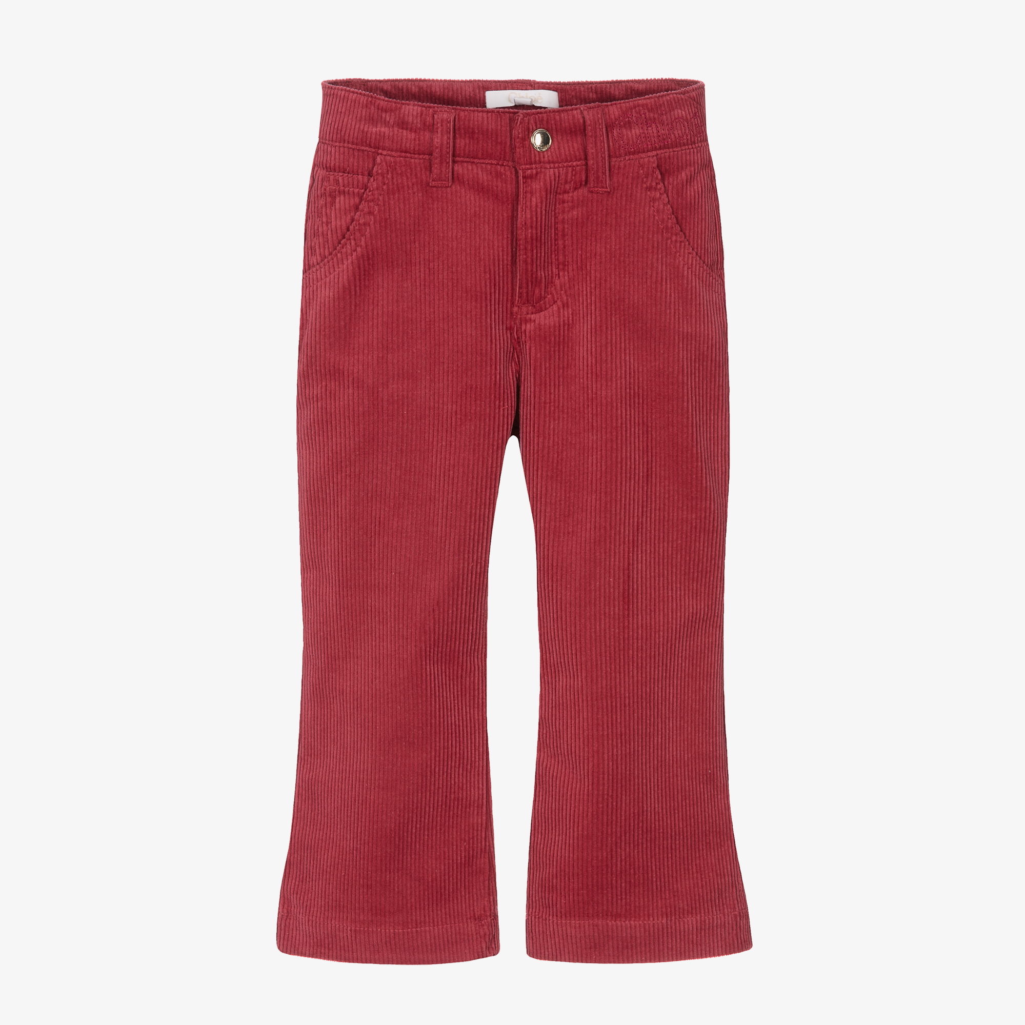 David Lawrence Cleo Wide Leg Corduroy Pant In Cranberry | MYER