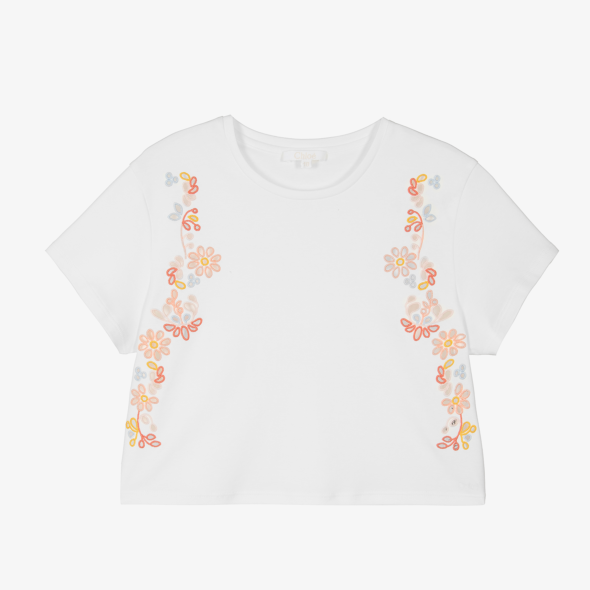 Cutwork Floral Embroidered Top Black, Tops & T-shirts