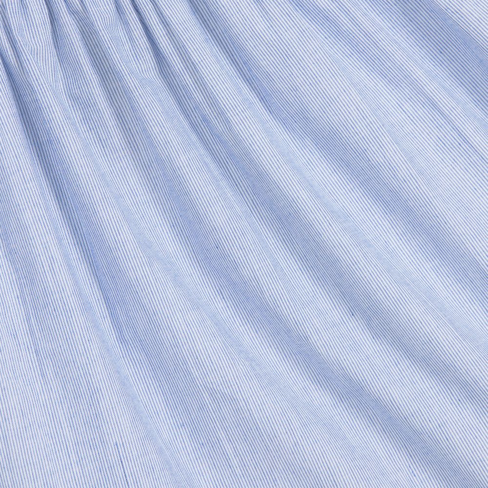 3Pommes - Blue Cotton Embroidered Dress | Childrensalon Outlet