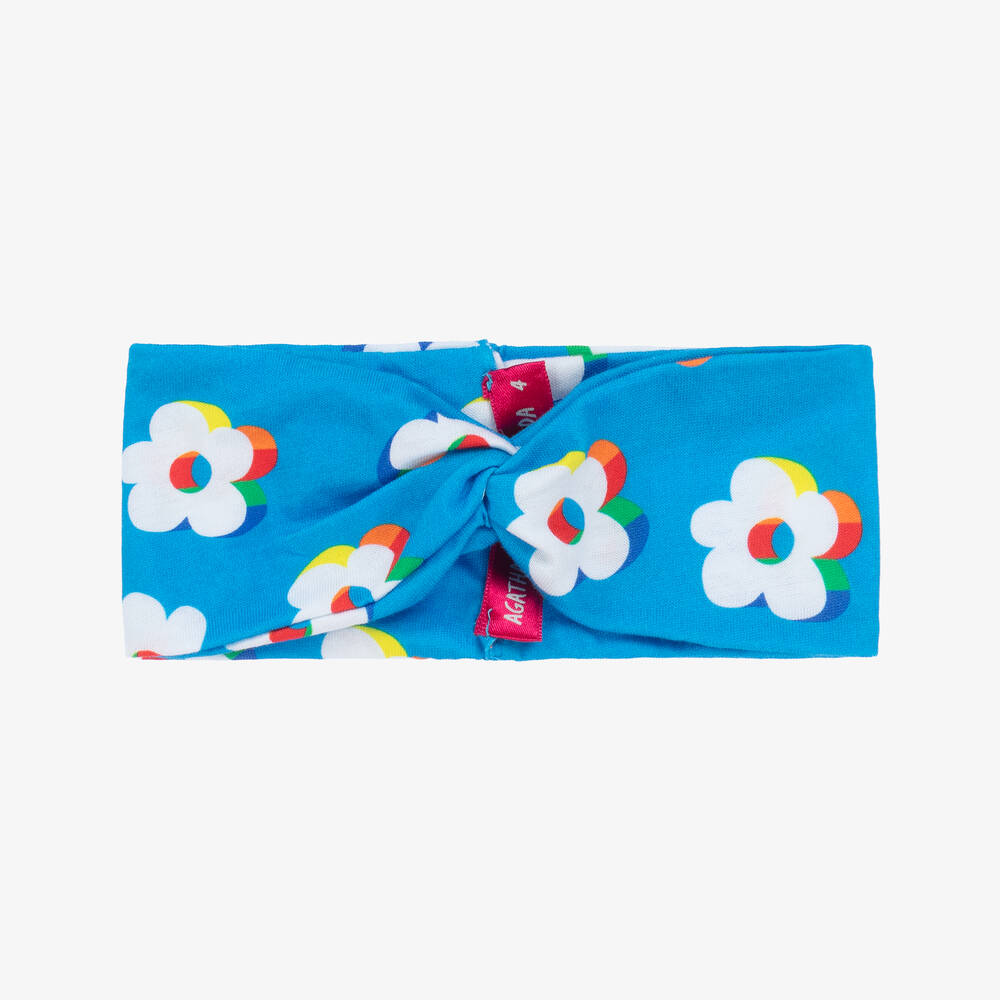 Agatha Ruiz de la Prada - Girls Blue & White Floral Headband | Childrensalon