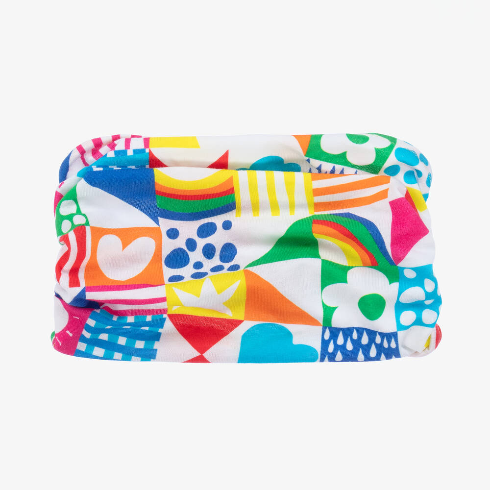 Agatha Ruiz de la Prada - Girls Multicoloured Cotton Bandana Headband | Childrensalon