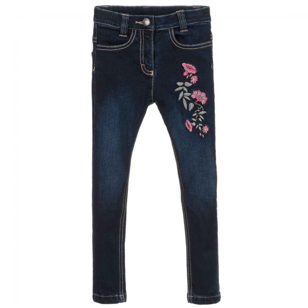 AIGNER - Girls Blue Denim Jeans | Childrensalon Outlet