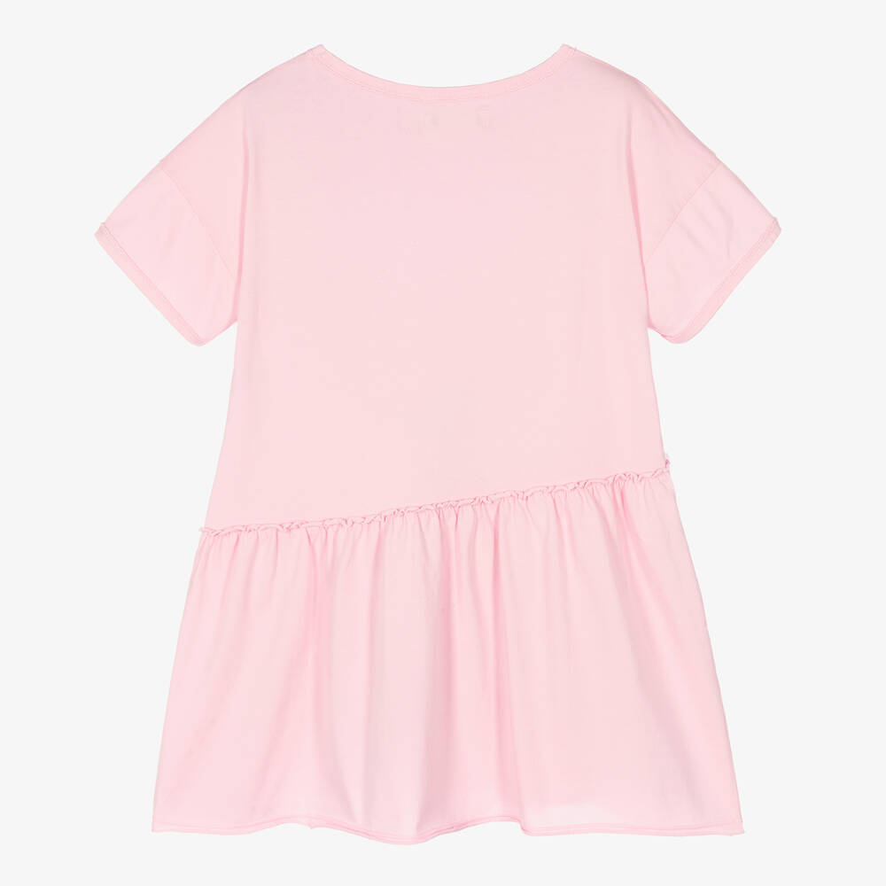 Andorine - Girls Pink Cotton Dress | Childrensalon Outlet