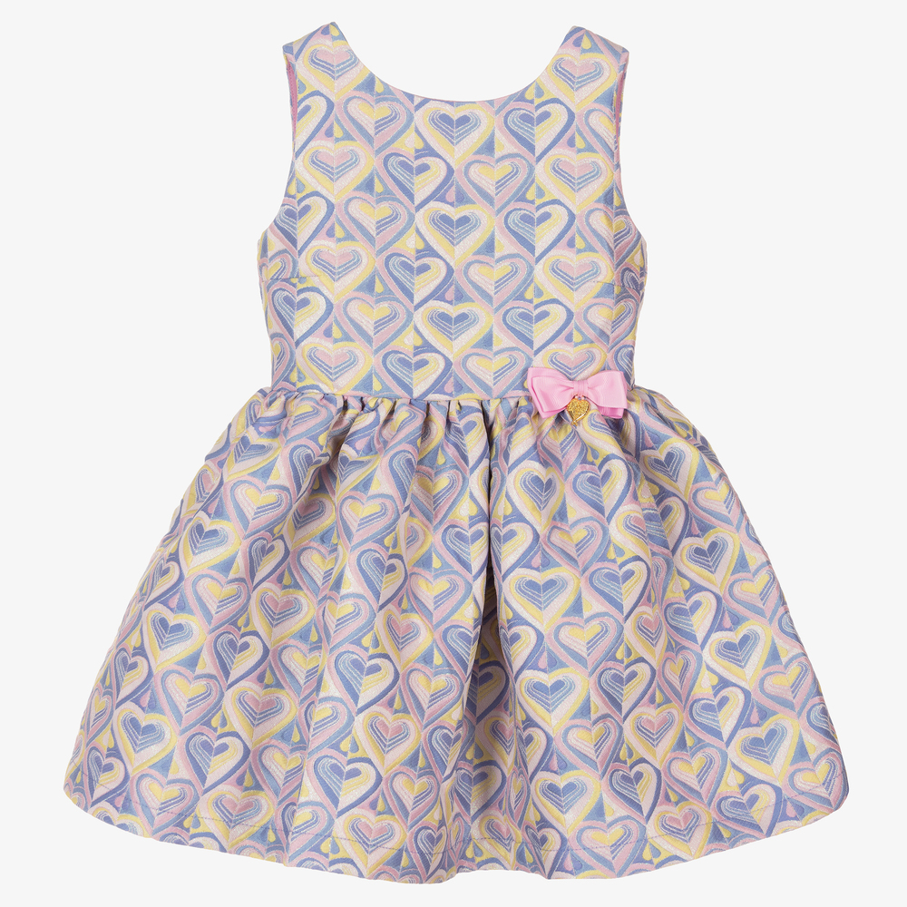 Angel's Face - Kleid mit Herzen in Rosa und Blau | Childrensalon