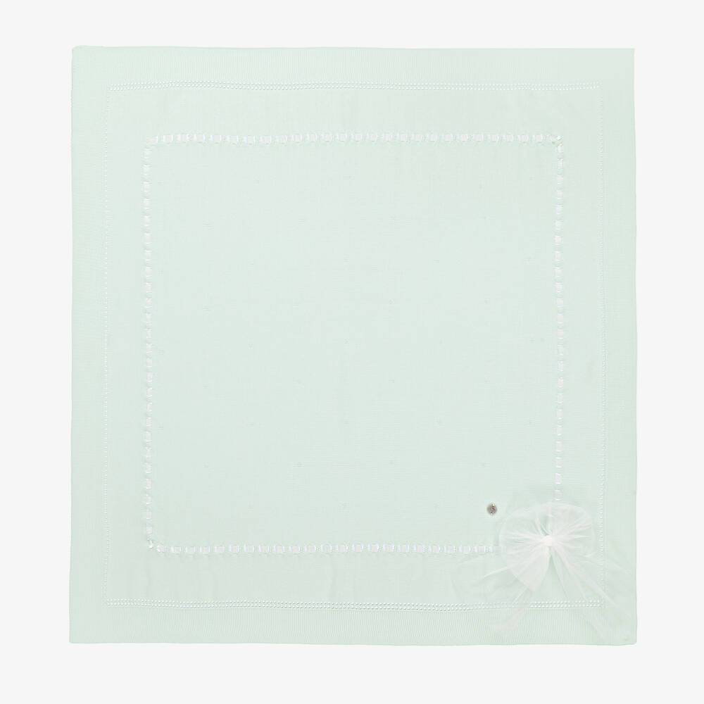 Artesanía Granlei - Couverture verte 88cm bébé fille | Childrensalon