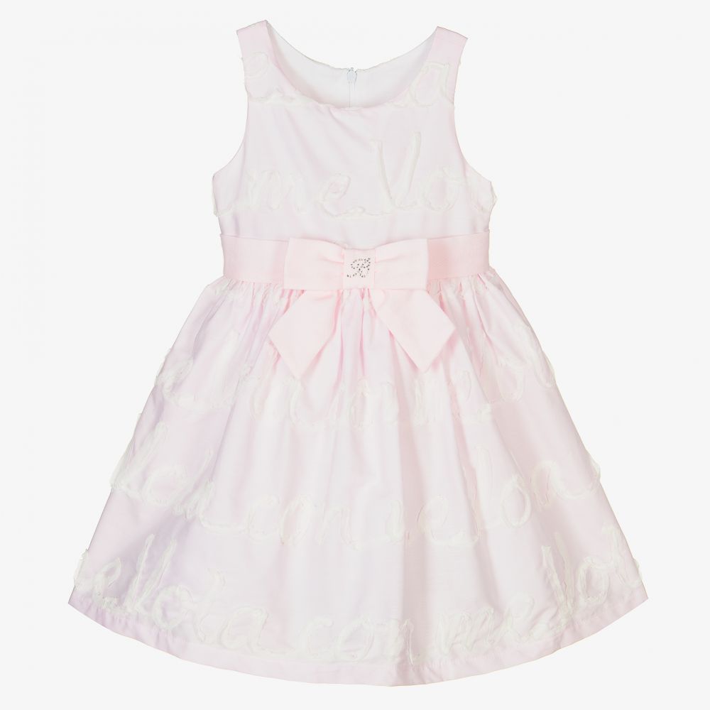 Balloon Chic - Girls Pink Cotton Dress | Childrensalon Outlet