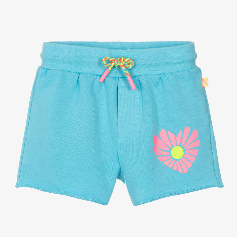 Billieblush - Girls Blue Cotton Shorts | Childrensalon