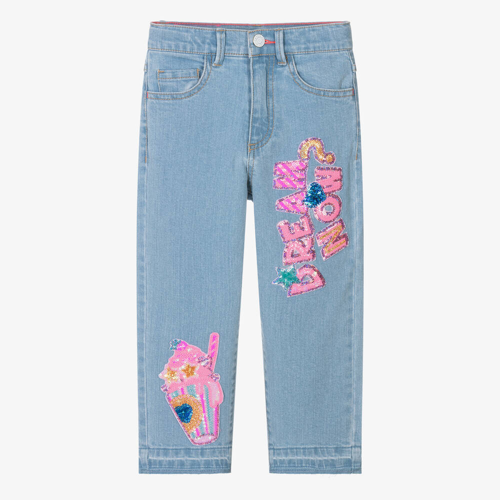 Billieblush - Girls Blue Denim Jeans | Childrensalon