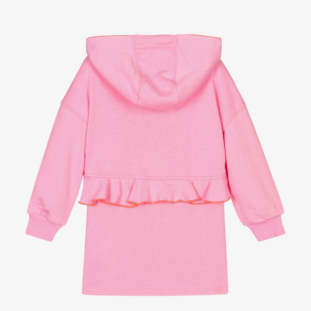 Billieblush - Girls Pink Cotton Hoodie Dress | Childrensalon Outlet